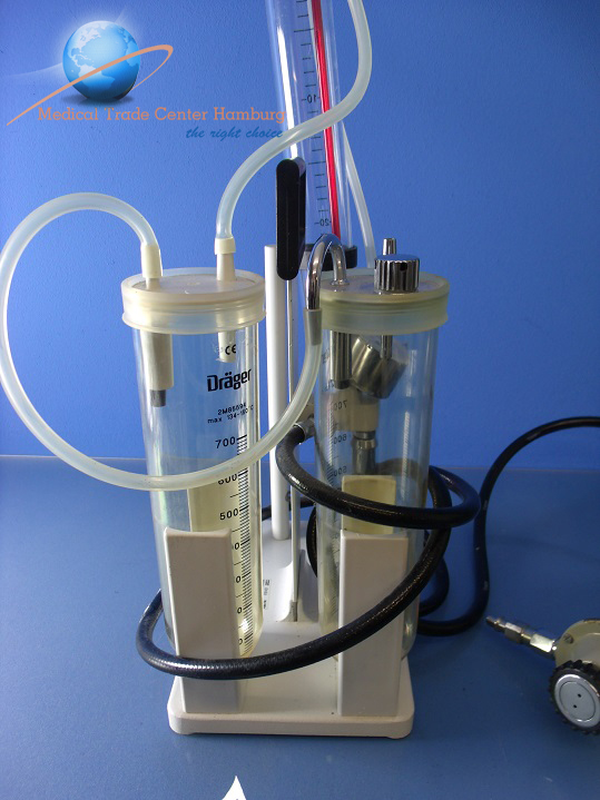 Dräger O2 / AIR Absaugung Sekretabsaugung mit Manometer — image 1 of 3