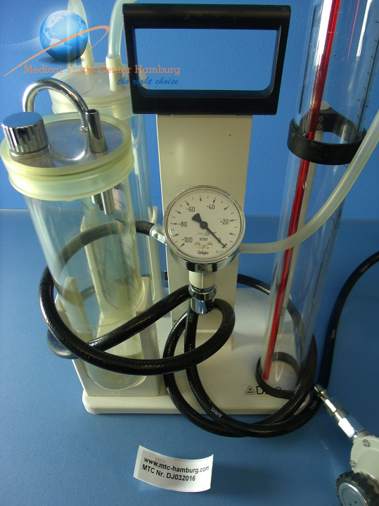 Dräger O2 / AIR Absaugung Sekretabsaugung mit Manometer thumbnail 2