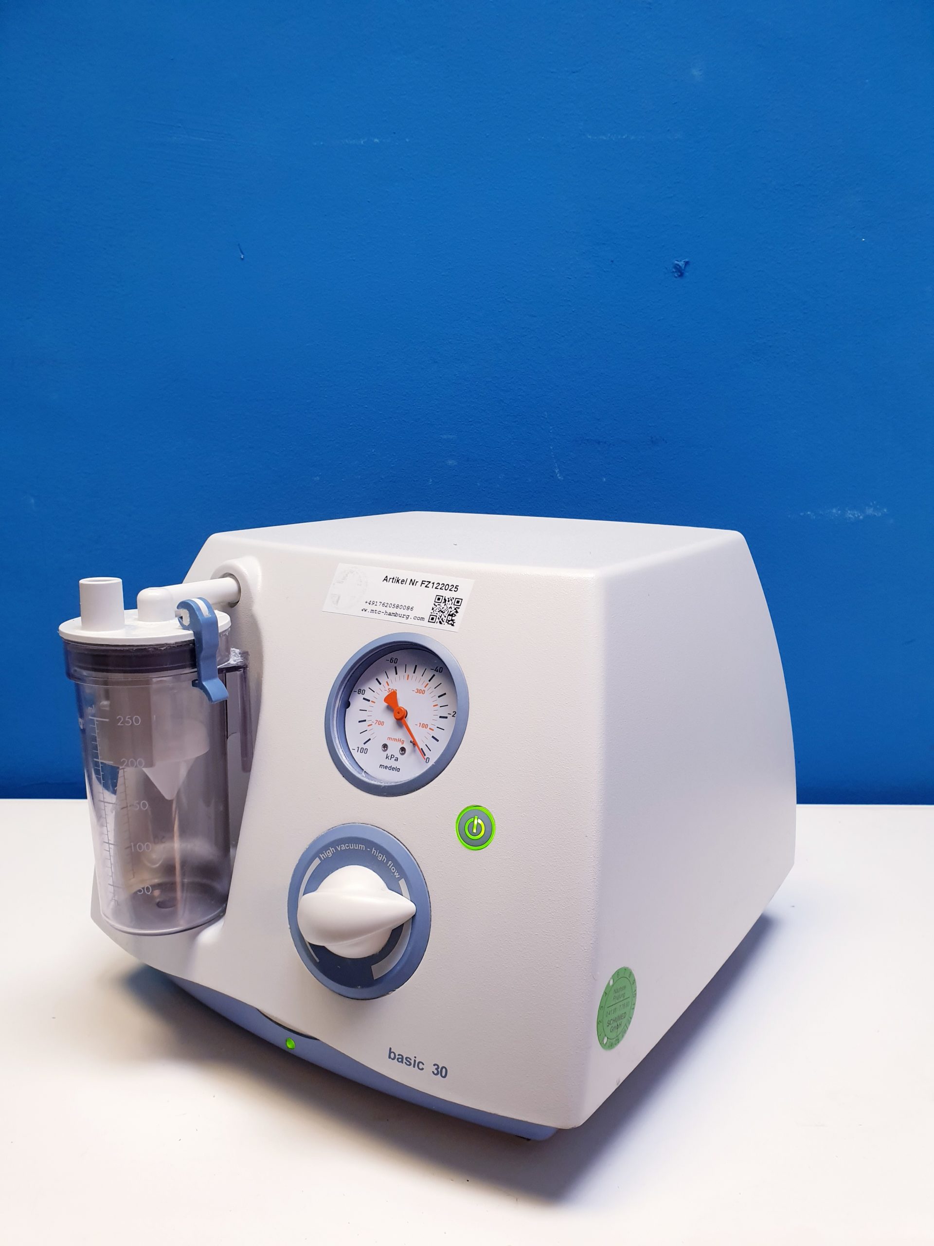 Medela Basic 30 Surgical Aspirator Rapid Vacuum Suction Pump mit Behälter thumbnail 2
