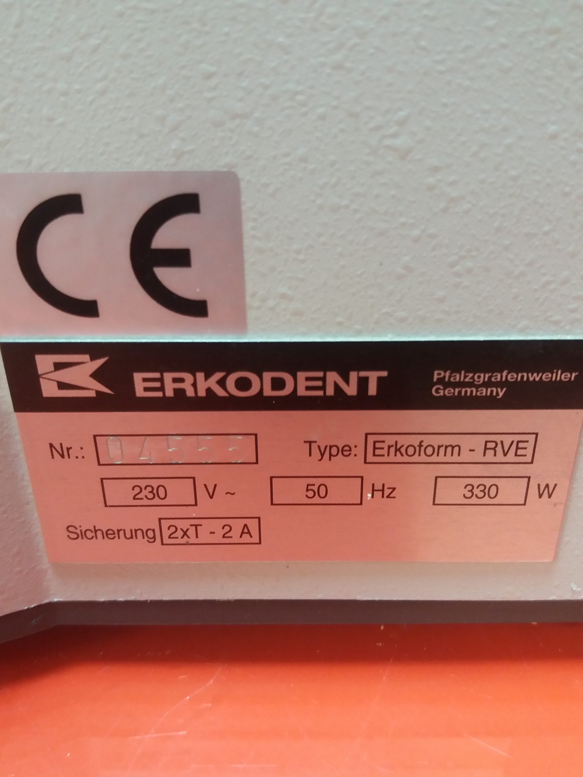 Erkodent Erkoform RVE Tiefziehgerät — image 1 of 1