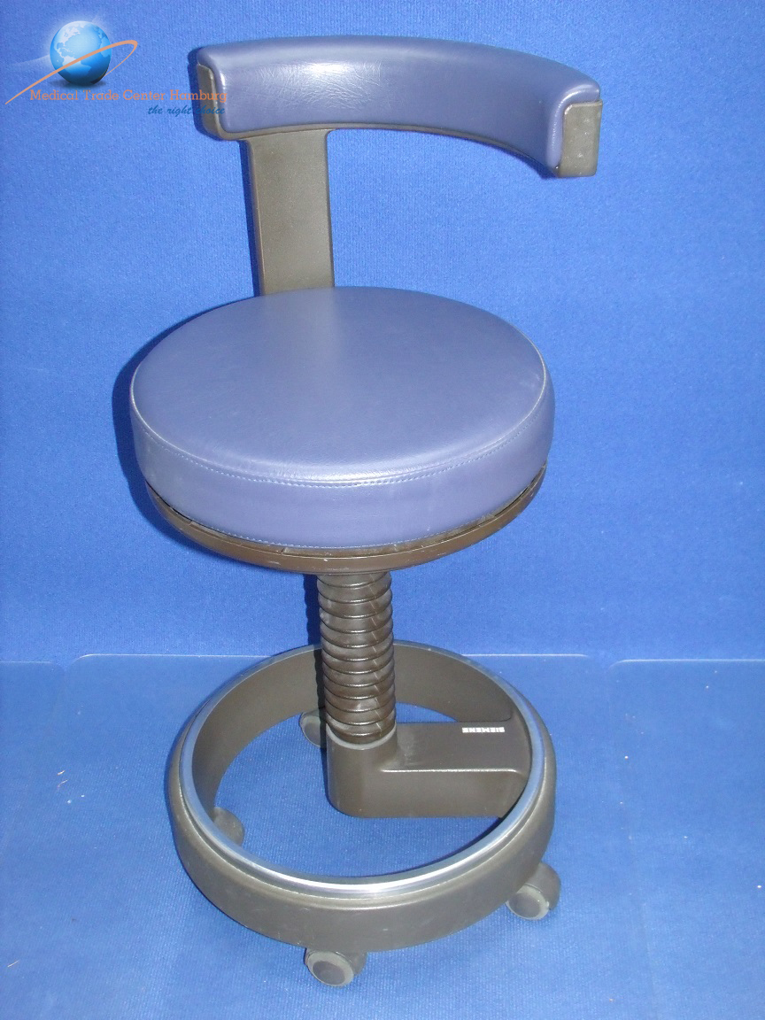Siemens Rollhocker Siemens Arztstuhl Dunkelblau thumbnail 2