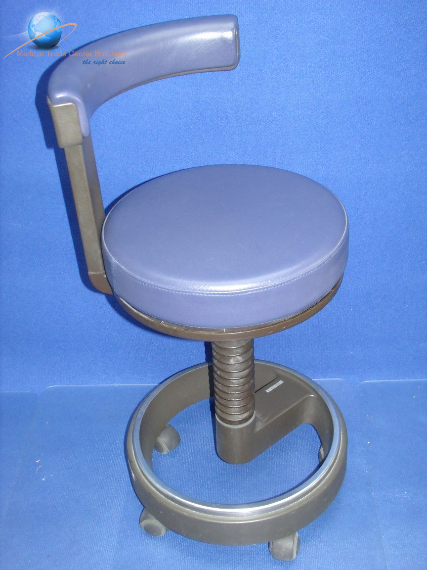 Siemens Rollhocker Siemens Arztstuhl Dunkelblau thumbnail 3