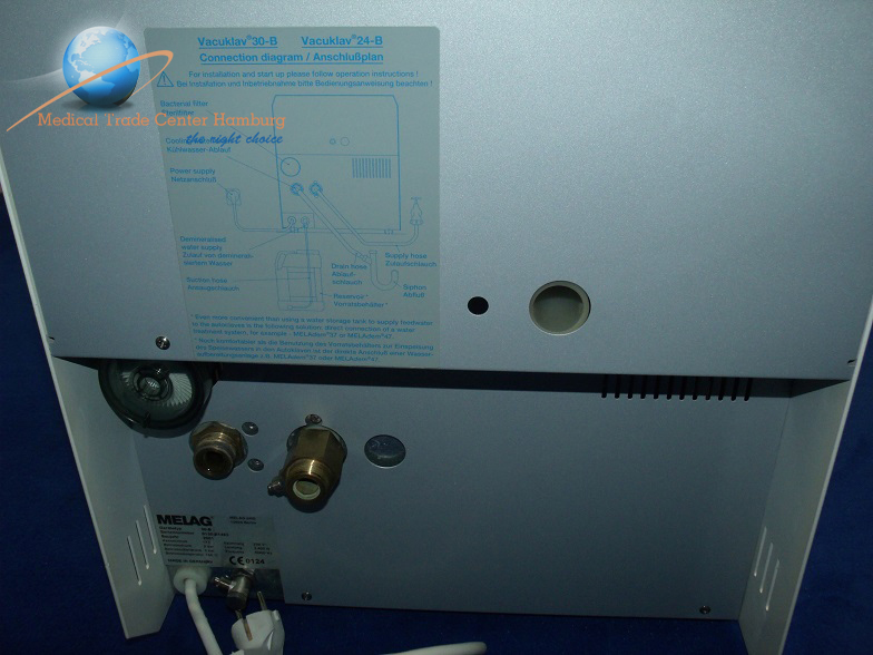 Melag Vacuklav 30 B Sterilisator RKI 13060 Klasse B InKL Tabletthalter UND 03 Tabletts — image 1 of 1