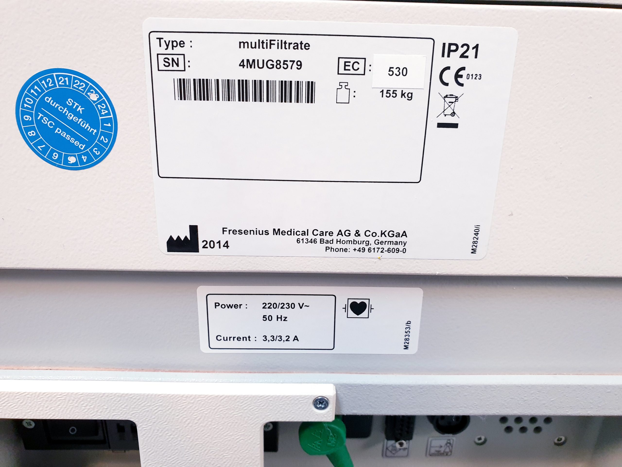Fresenius Medical Care MultiFiltrate Dialyse Gerät thumbnail 13