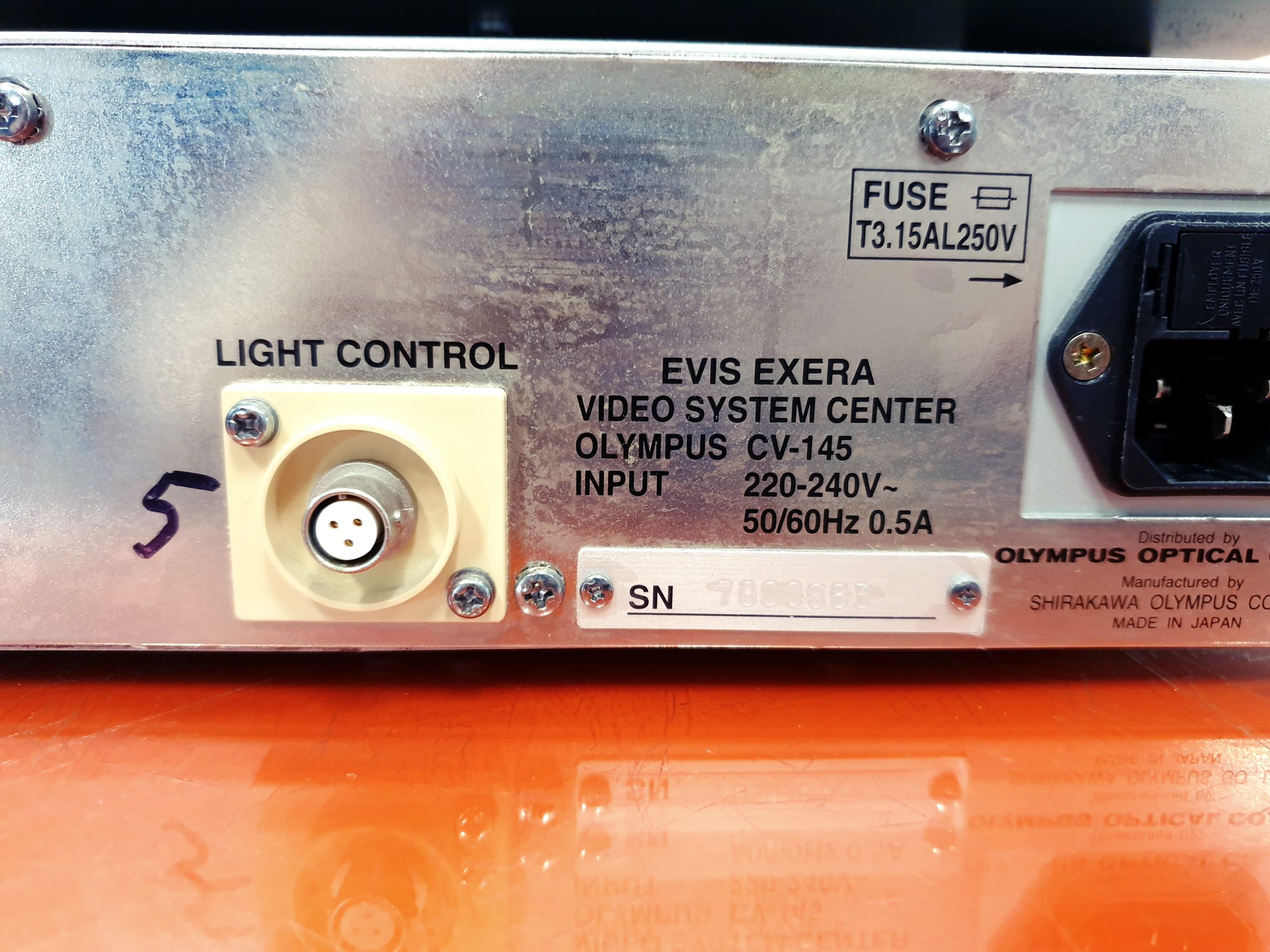Olympus Evis Exera CV-145 Videoprozessor + CLE-145 Lichtquelle + MAJ-843 + MAJ-844 Tastatur thumbnail 6