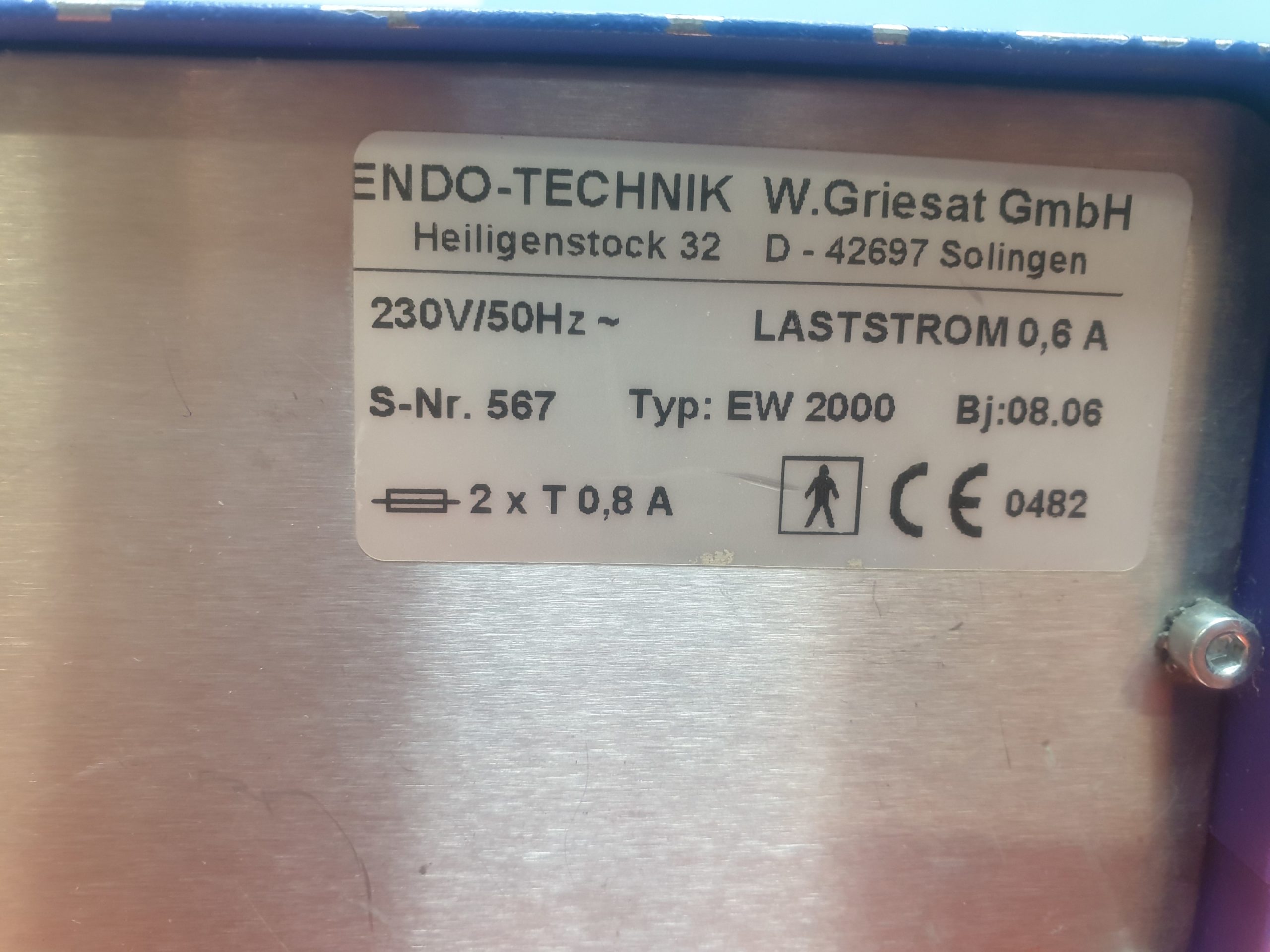 ENDO-TECHNIK Endo Washer 2000 Reinigungs- Und Desinfektionsgerät thumbnail 6