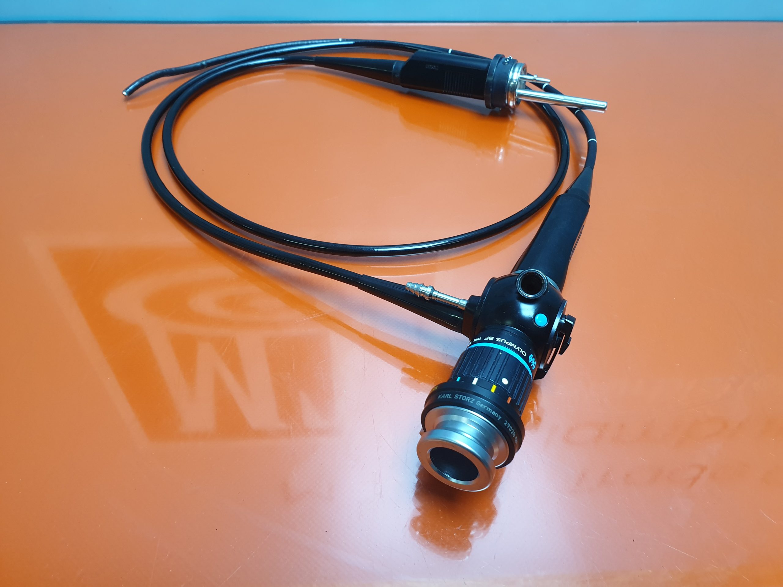 Olympus BF Type 10 fiber optic Bronchoscope mit Karl Storz 29020G Adapter thumbnail 7
