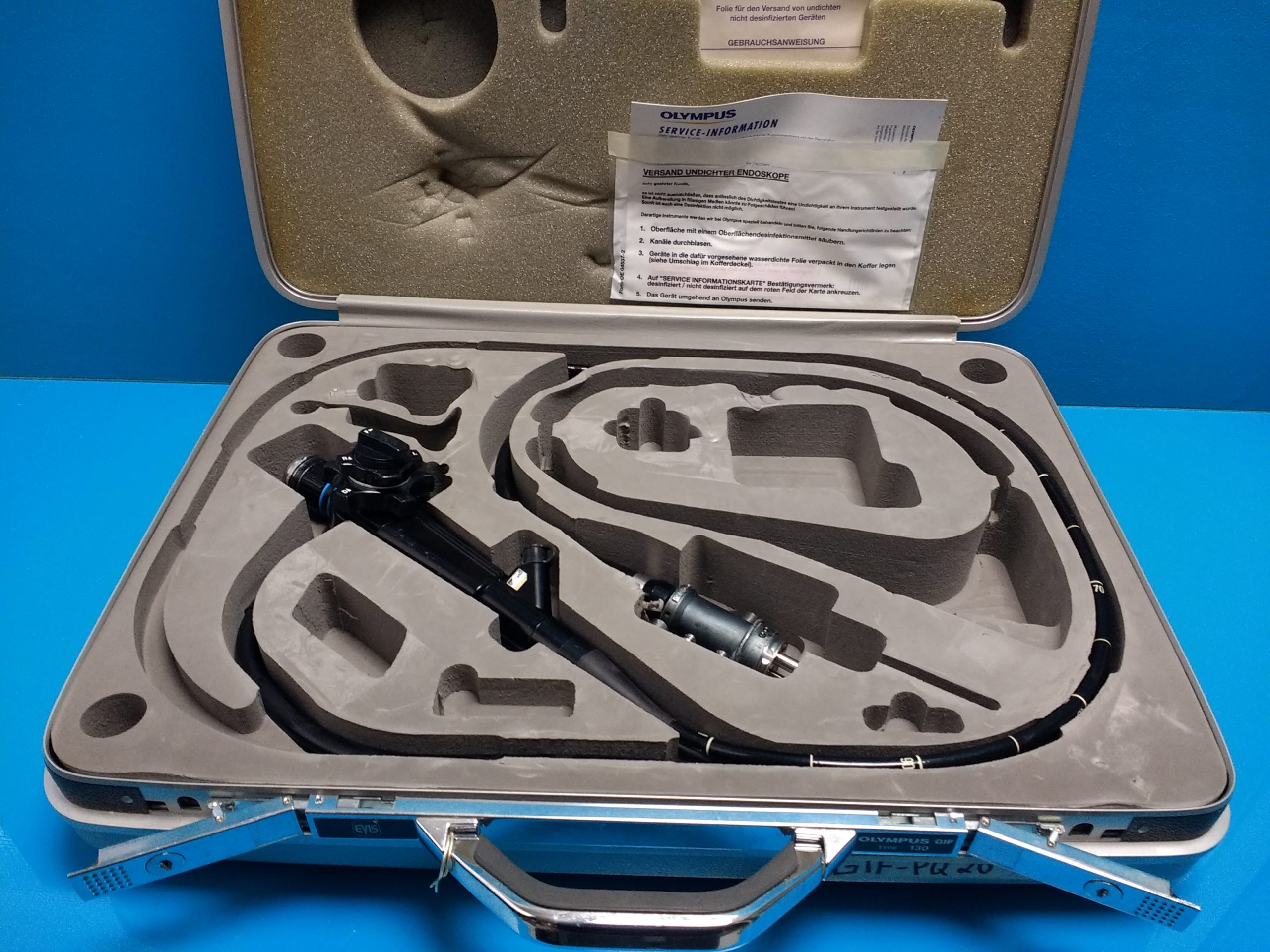Olympus Gastroskop GIF-PQ20 / flexible Endoskop / Top Zustand Ink. Koffer — image 1 of 4
