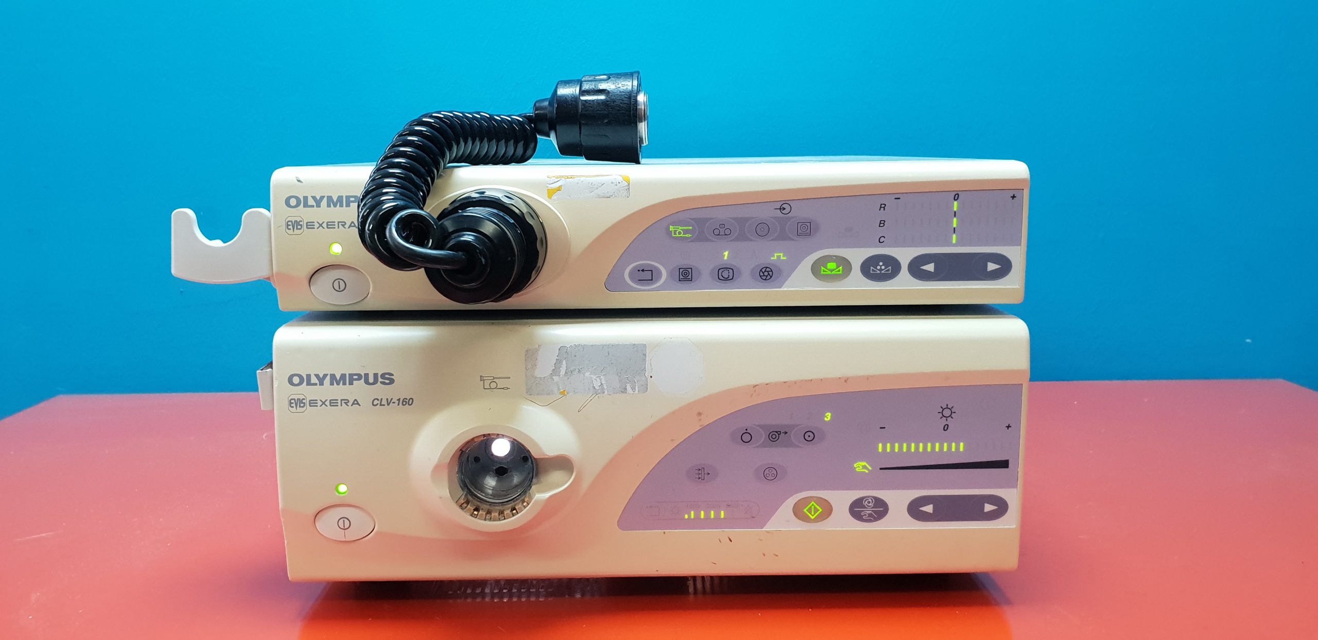 OLYMPUS EVIS EXERA CV-160 , CLV-160 inkl. Pigtail MAJ 843 — image 1 of 9