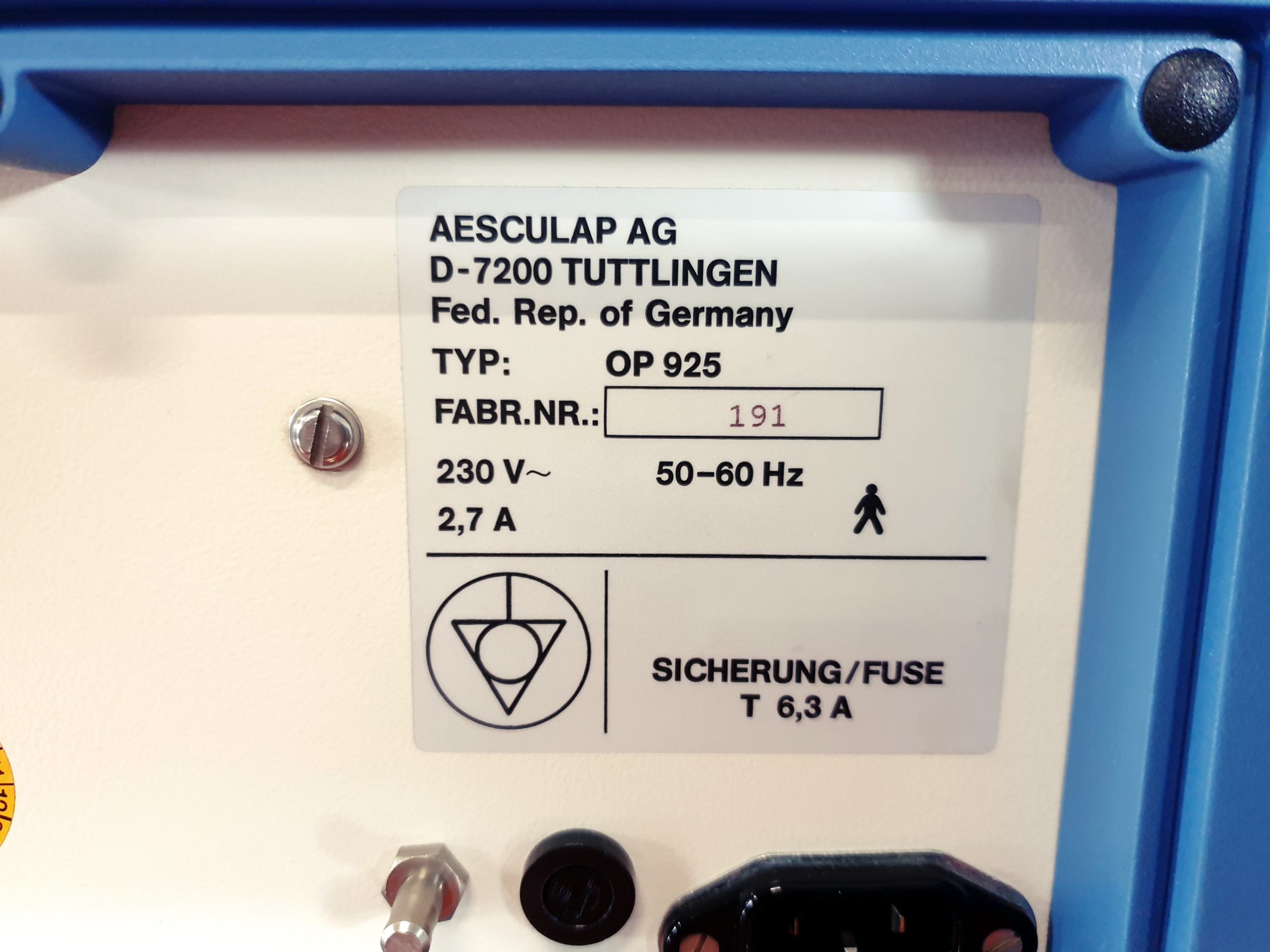 Aesculap Light Source 250 OP925 // OP 925 mit Lichtleiter thumbnail 4