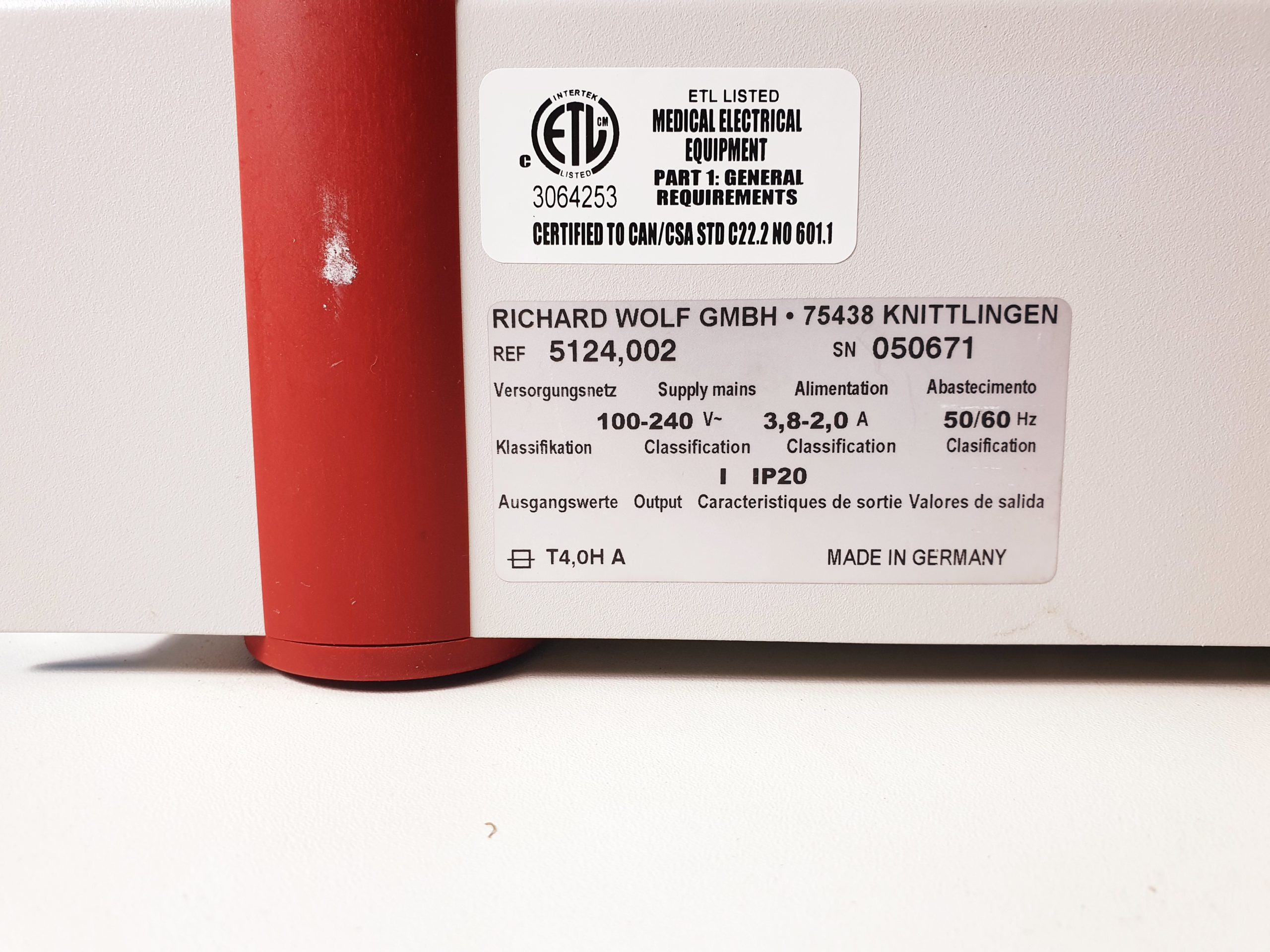 Richard Wolf 5124 Light Source / Lichtquelle thumbnail 3