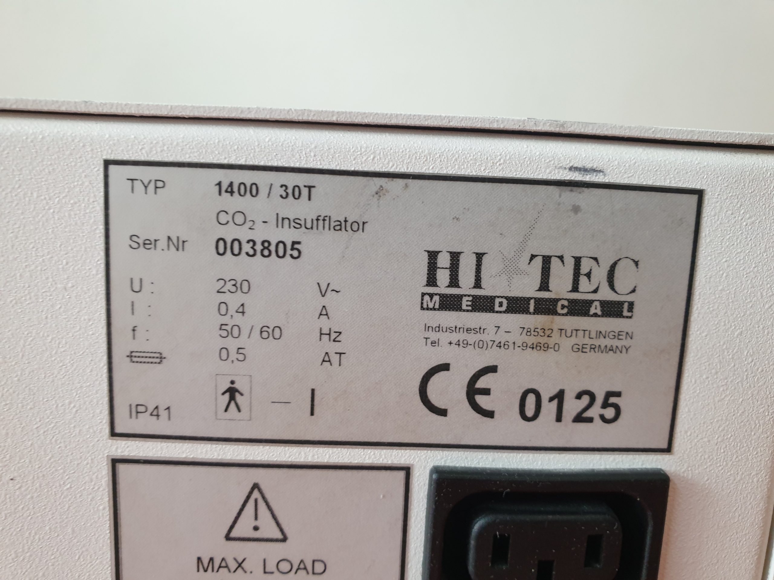 HiTec Medical 1400 / 30T Twin LAP Insufflator Insufflation thumbnail 4