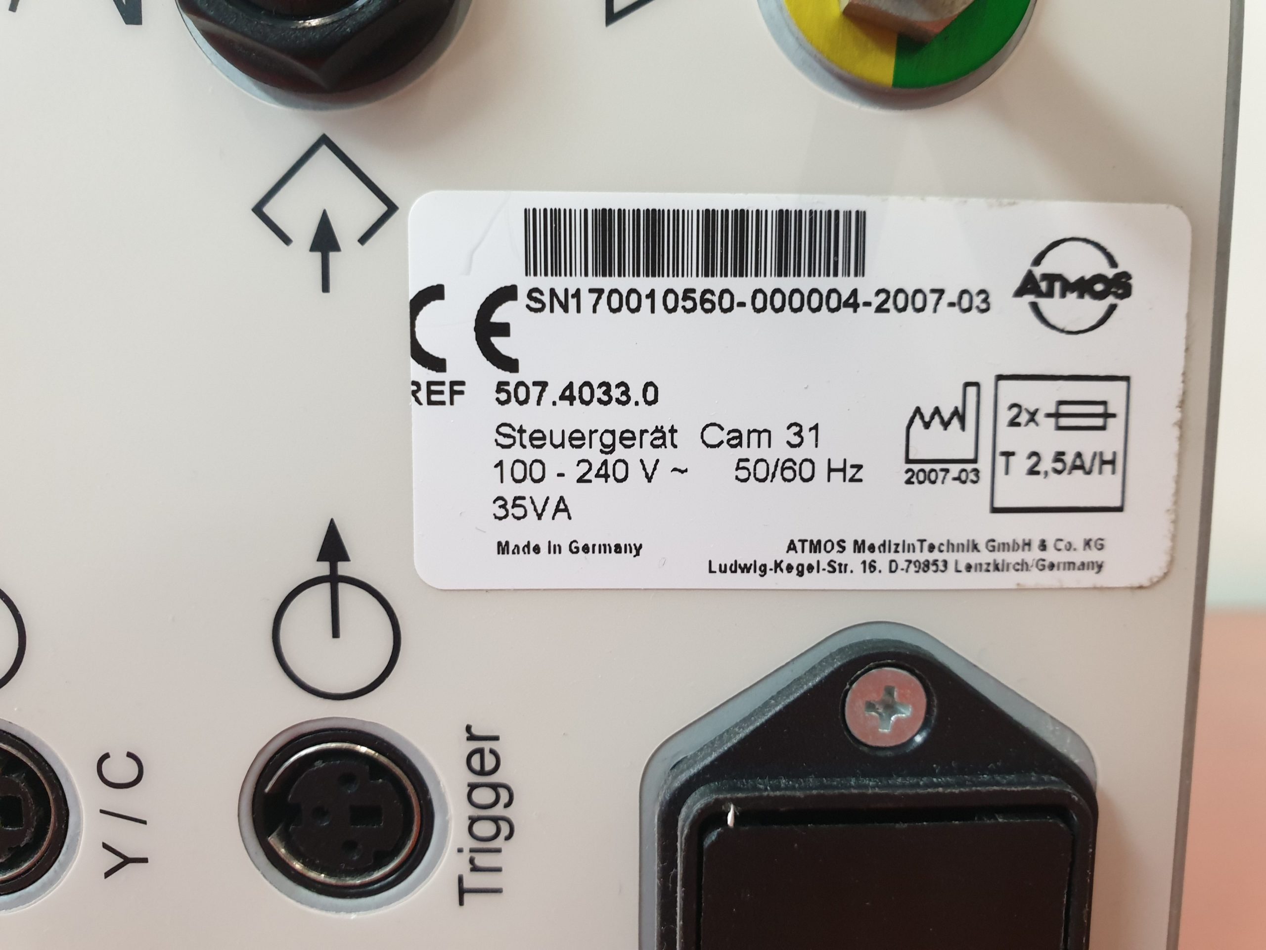 Atmos Cam 21 Medizinische Endoskop Kamera System Konsole + Kamerakopf CAM 31 thumbnail 5