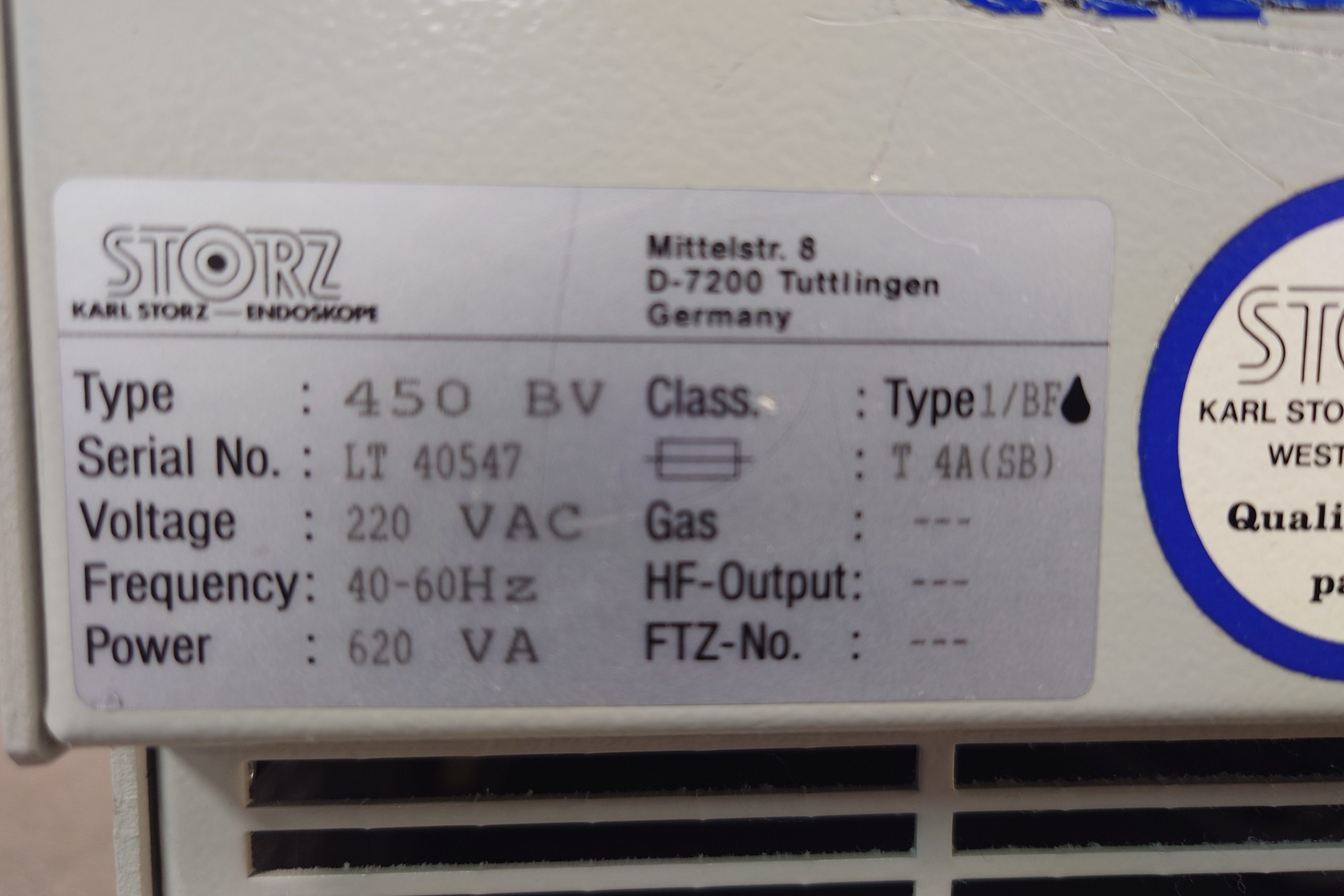 Storz 450 V // 450 V // 450V Light Source thumbnail 2