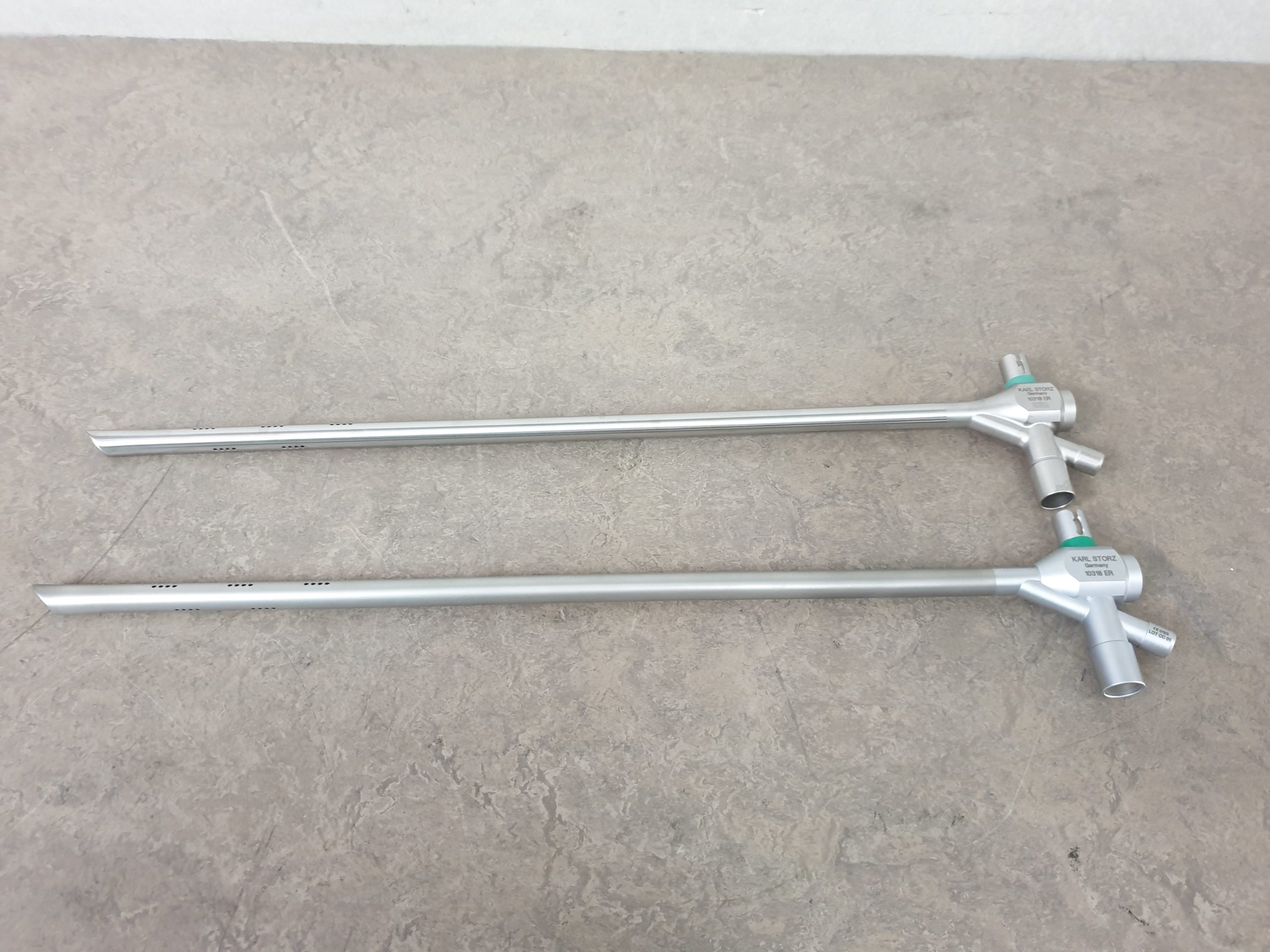 Karl Storz 2 x 10318 ER KARL STORZ 10318 B Bronchoscope Tube – Starre endoskopie — image 1 of 8