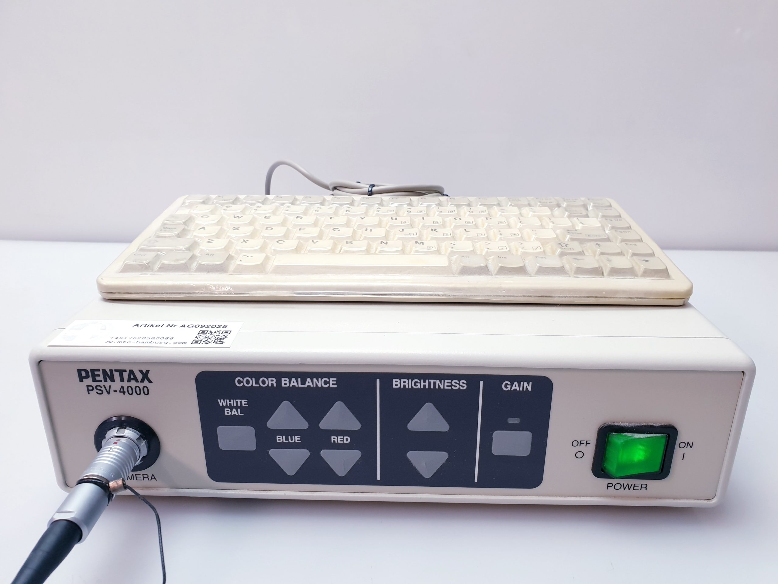 Pentax PSV-4000 // PSV 4000 Prozessor Konsole mit Kamerakopf und Tastatur thumbnail 15