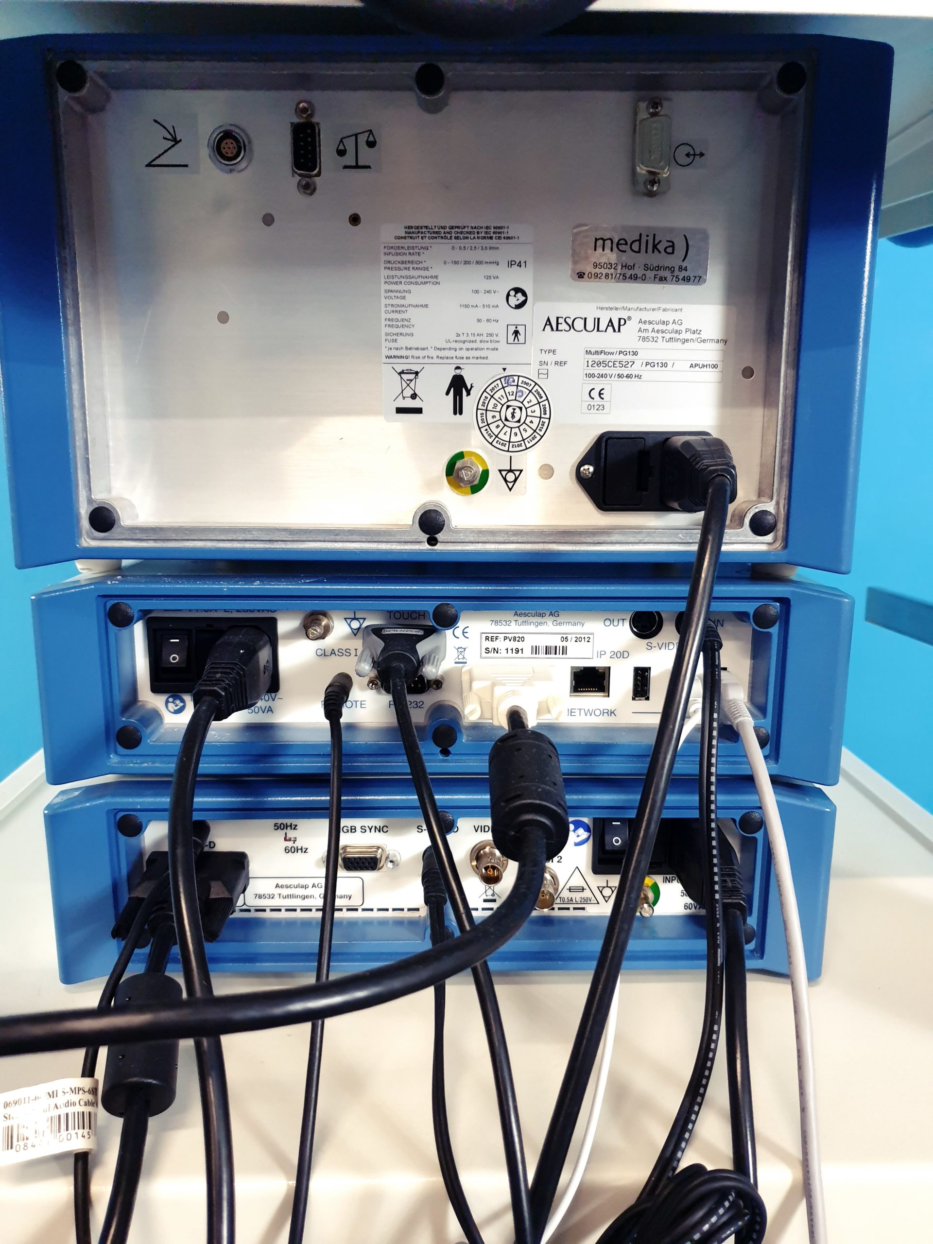 Aesculap Full HD 3CCD Camera PV442, PV126S, Eddy DVD, Multi Flow PG130, PV820, Axel 180 Turm thumbnail 10