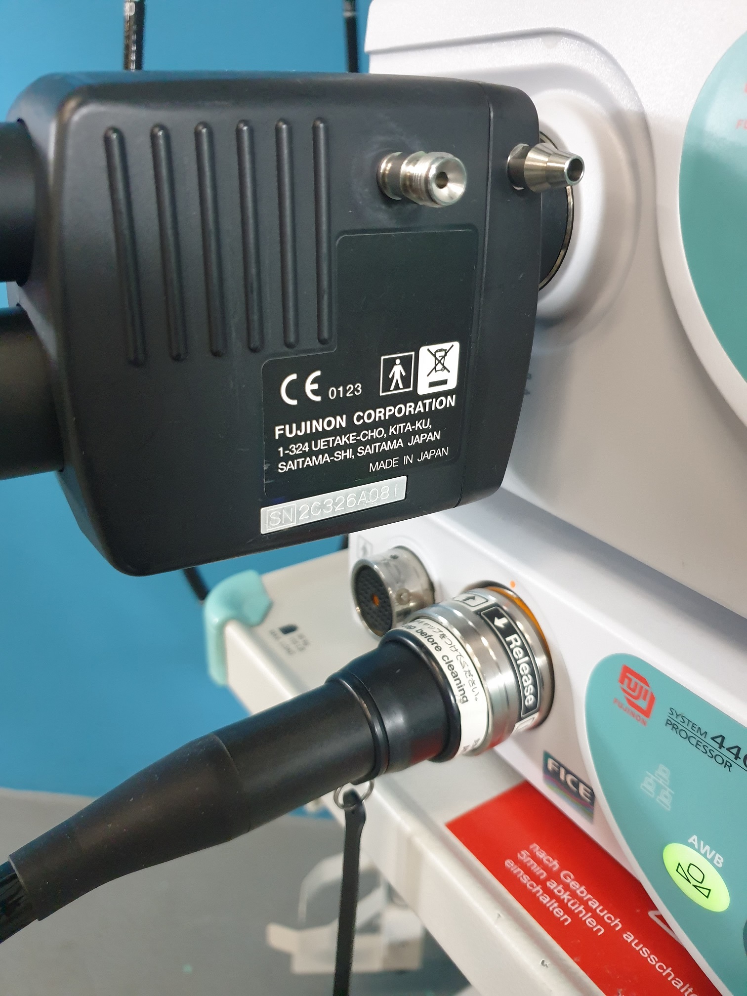 Fujinon Turm – VP-4400 HD Processor, Fujinon XL-4400 HD Light Source, Ballon Controller BP-20, Tastatur DK-4400, EN-450P 5/20 Ballon-Videoendoskop, CDL-1904A thumbnail 4