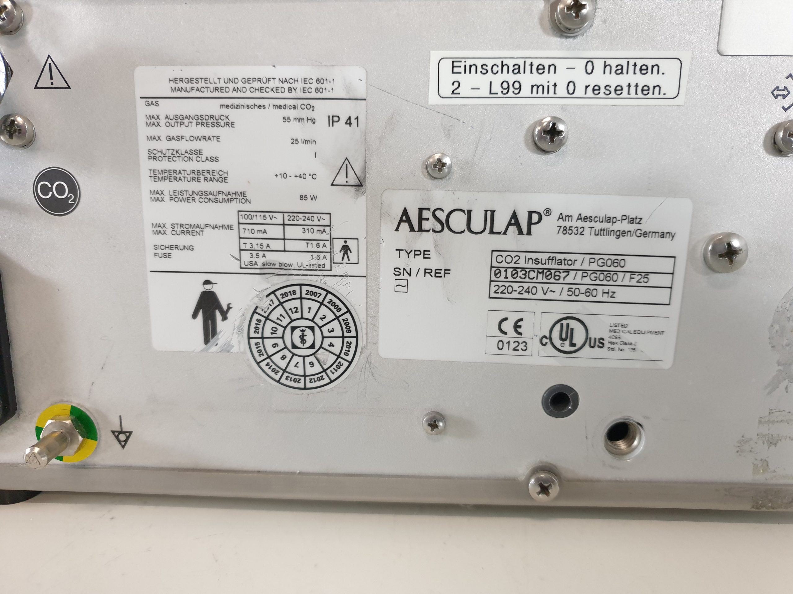 Aesculap Flow 25 // PG060 CO2 Insufflator thumbnail 5