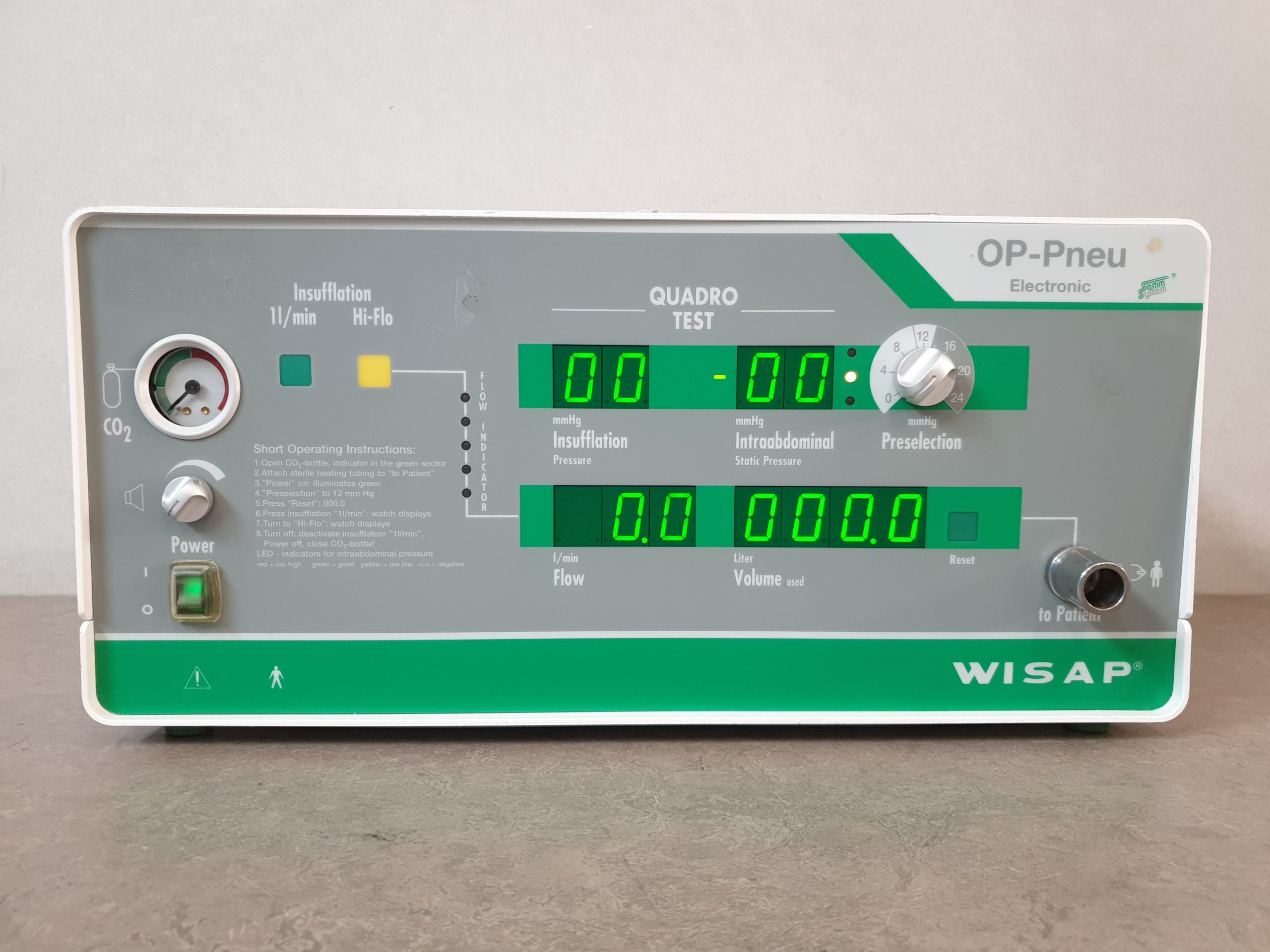 WISAP 7050E – 7050 E CO2-OP-Pneu High Flow Insufflator Laparoskopie — image 1 of 8
