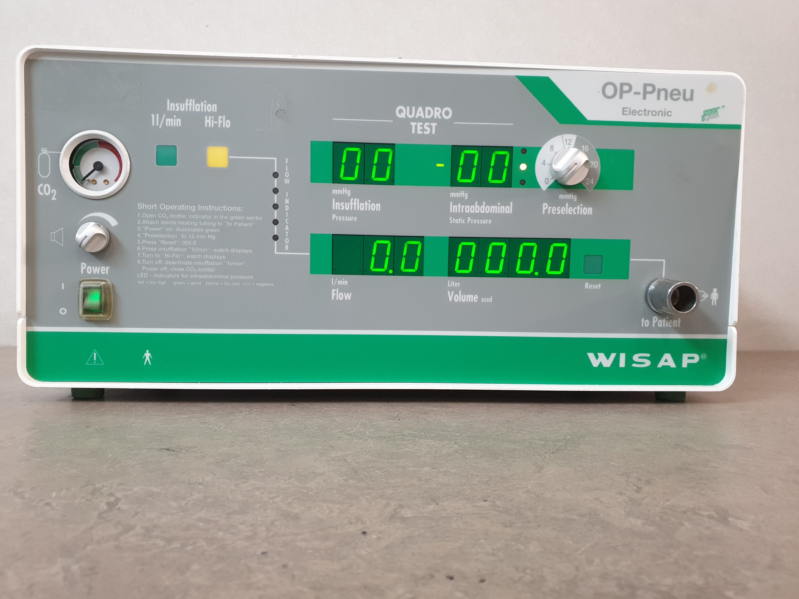 WISAP 7050E – 7050 E CO2-OP-Pneu High Flow Insufflator Laparoskopie thumbnail 8
