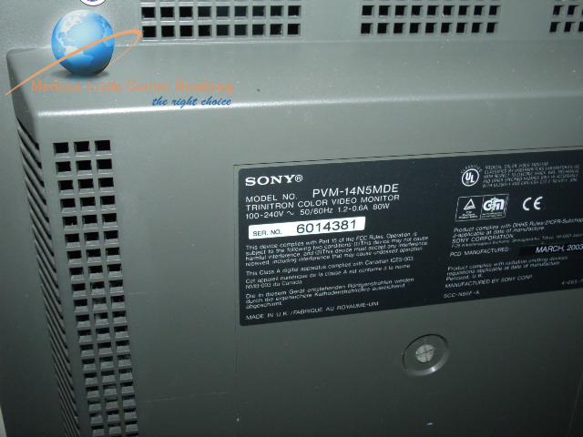 SONY PVM-14N5MDE Monitor für die Endoskopie thumbnail 2