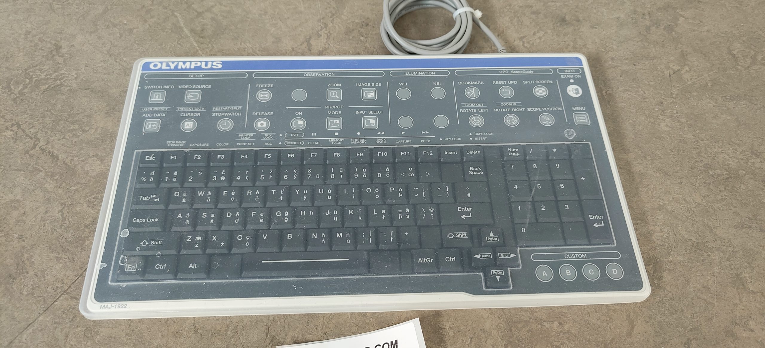 Olympus MAJ-1922 / Endoskopie Tastatur Olympus N860-3917-T201/20 — image 1 of 3