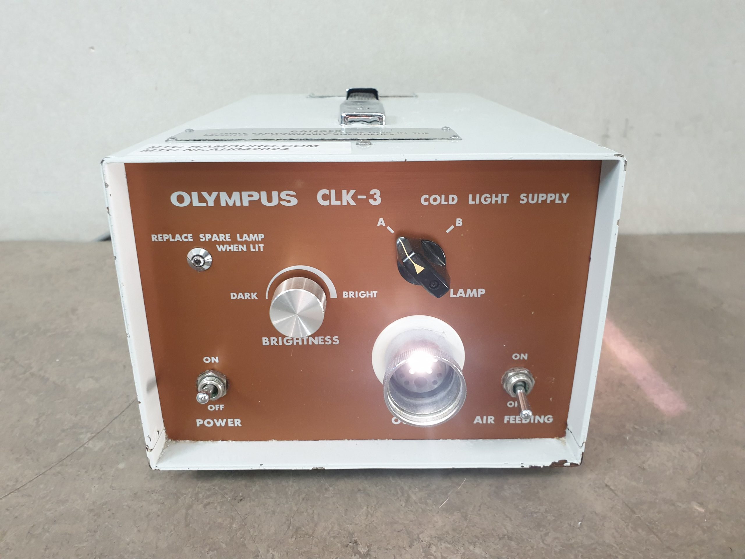 Olympus Kaltlichtquelle – Kaltlichtlampe CLK-3 – Endoskopie thumbnail 4