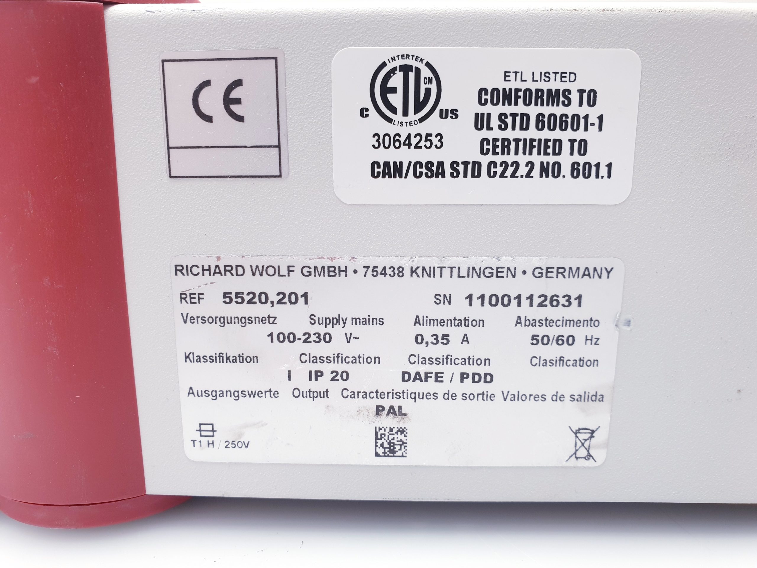 Richard WOLF 5520 CCD Endocam Kamera System PAL thumbnail 4