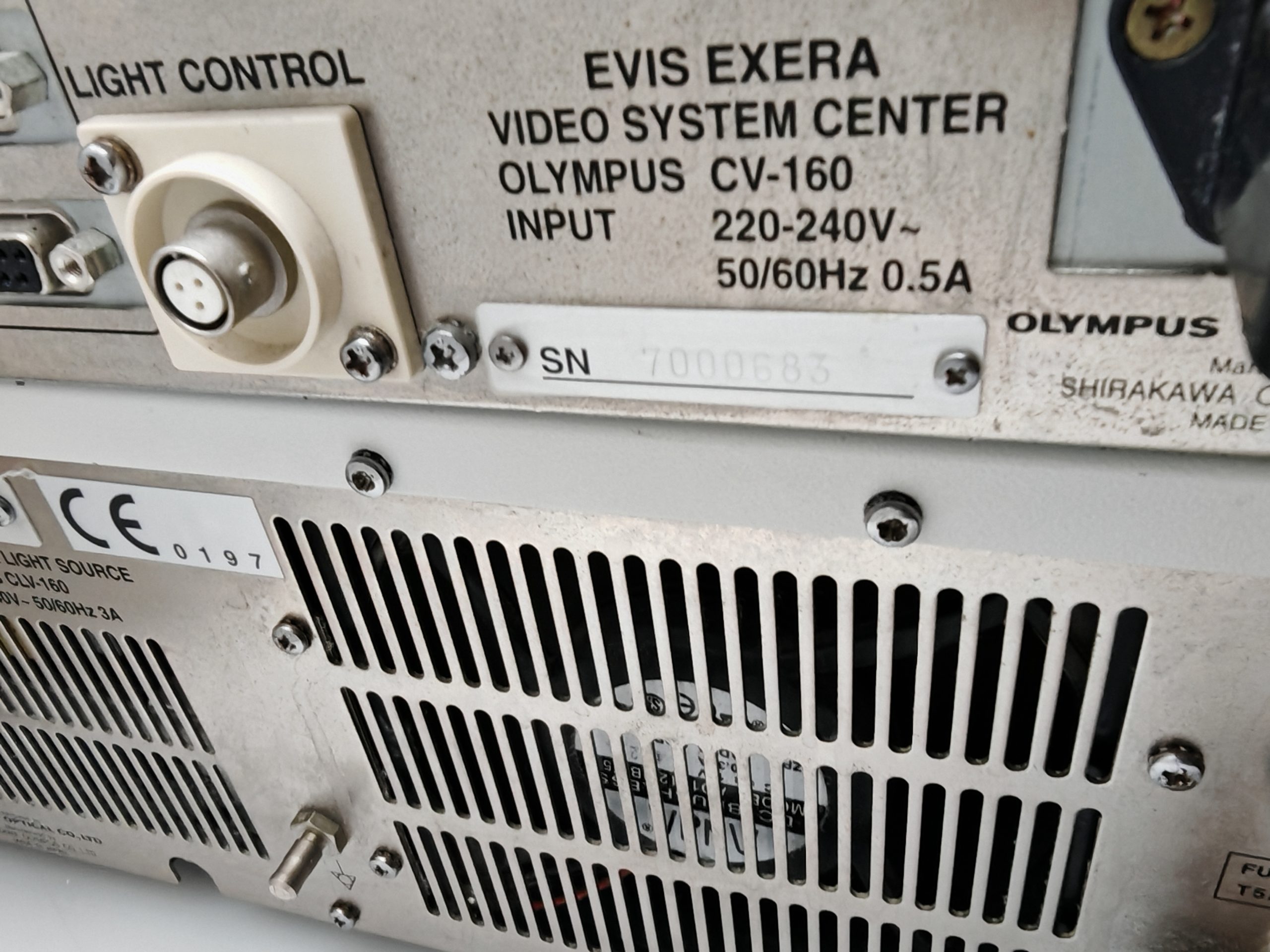 Olympus CV-160 CLV160 MAJ-843 Endoskopie Prozessor + Lichtquelle thumbnail 5
