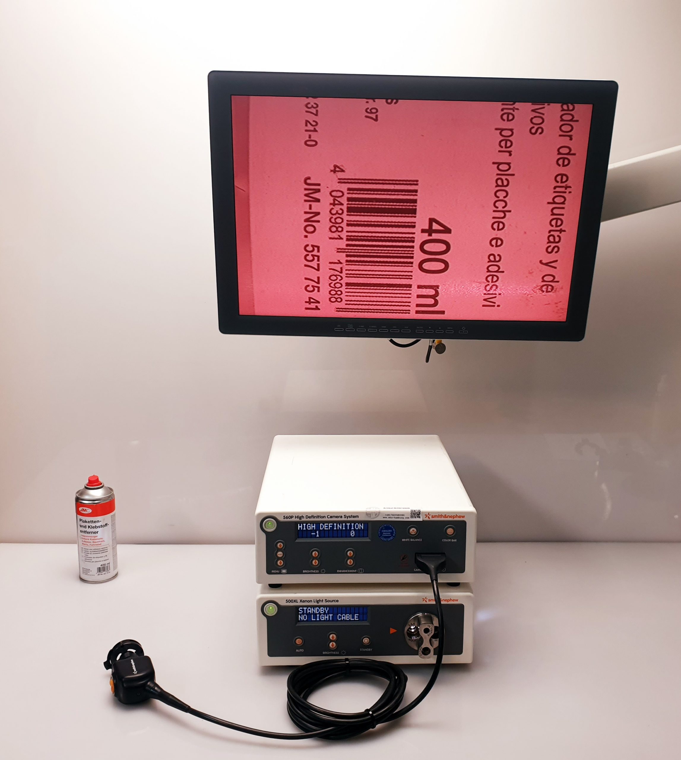 Smith & Nephew Dyonics 560P HD + Kamerakop + 500XL Light Source without Moniotor thumbnail 3