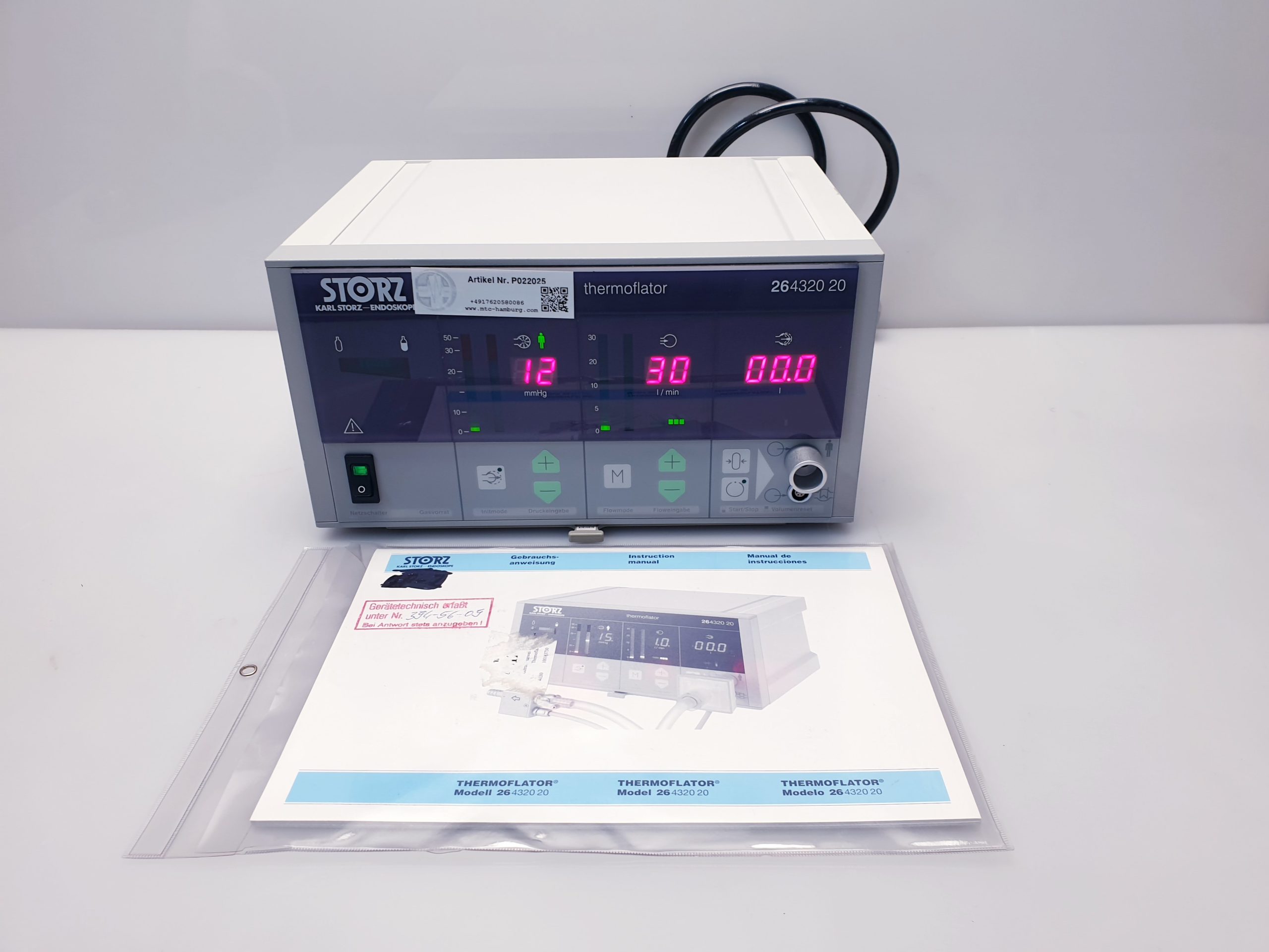 Karl STORZ 264320 20 – 26432020 Endoscopy CO2 Insufflator — image 1 of 9