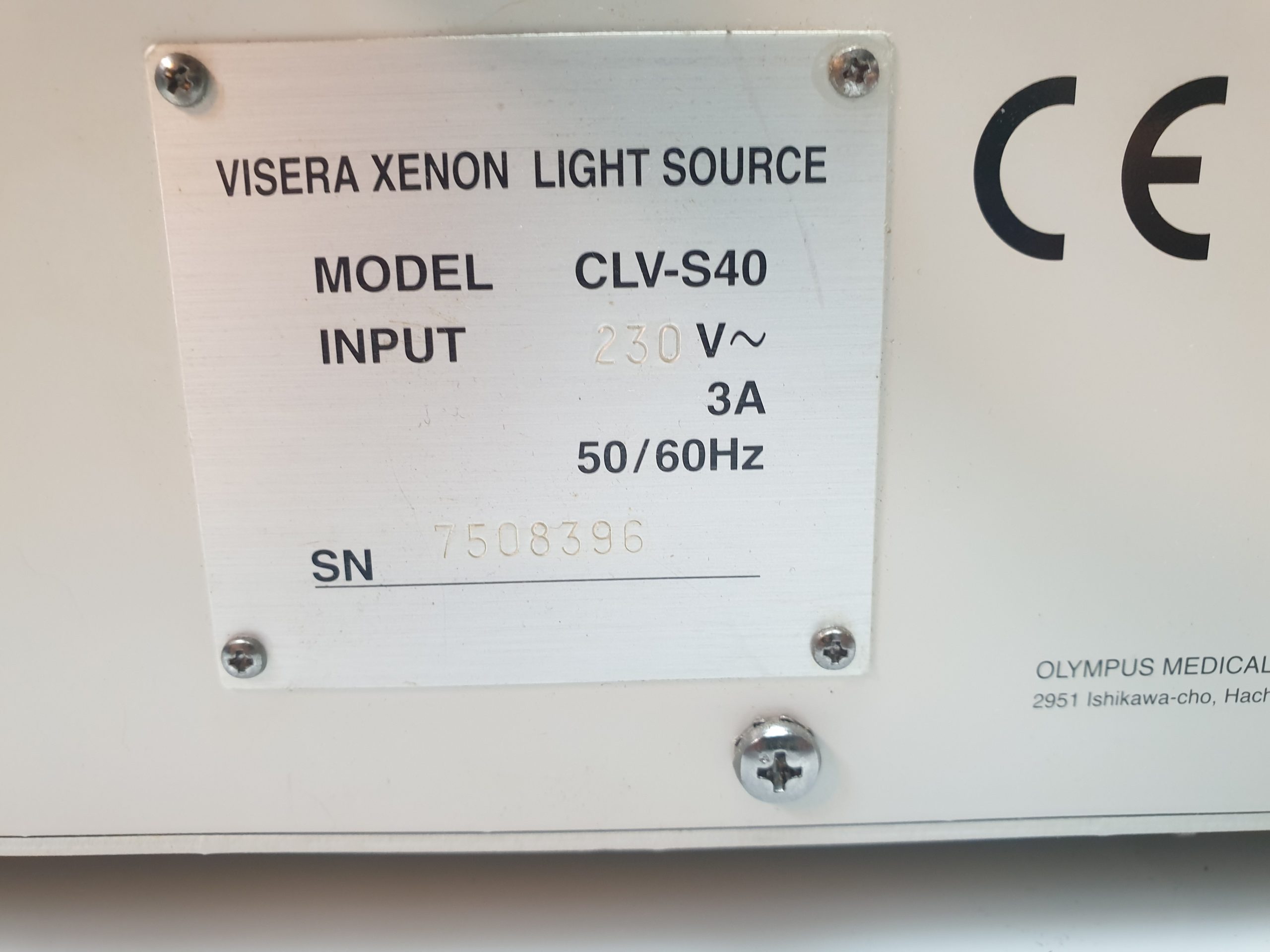 Olympus Visera CLV-S40 Xenon Kaltlichtquelle thumbnail 7