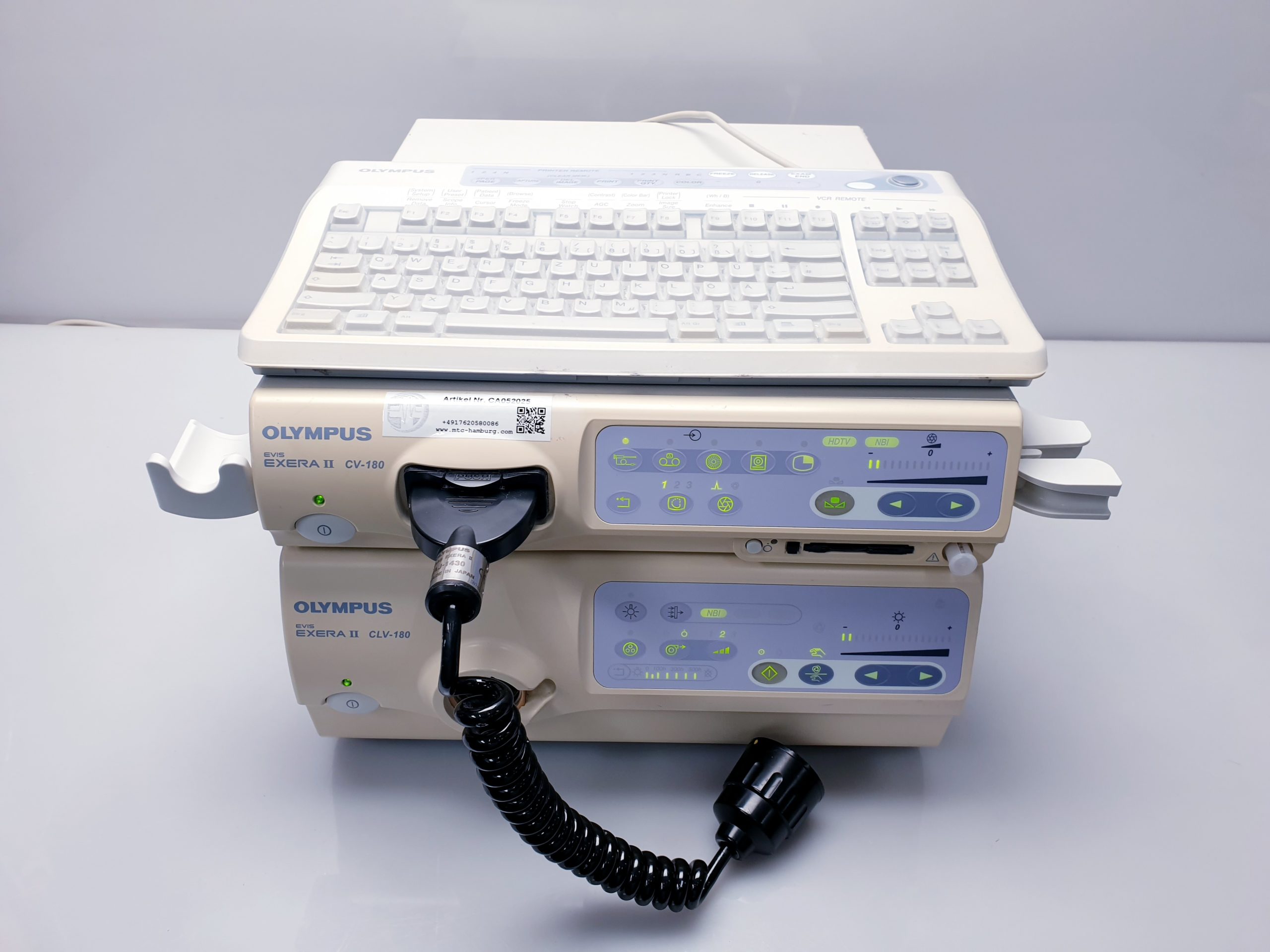 Olympus Evis Exera II CV-180 , CLV-180 & Pigtail MAJ thumbnail 2