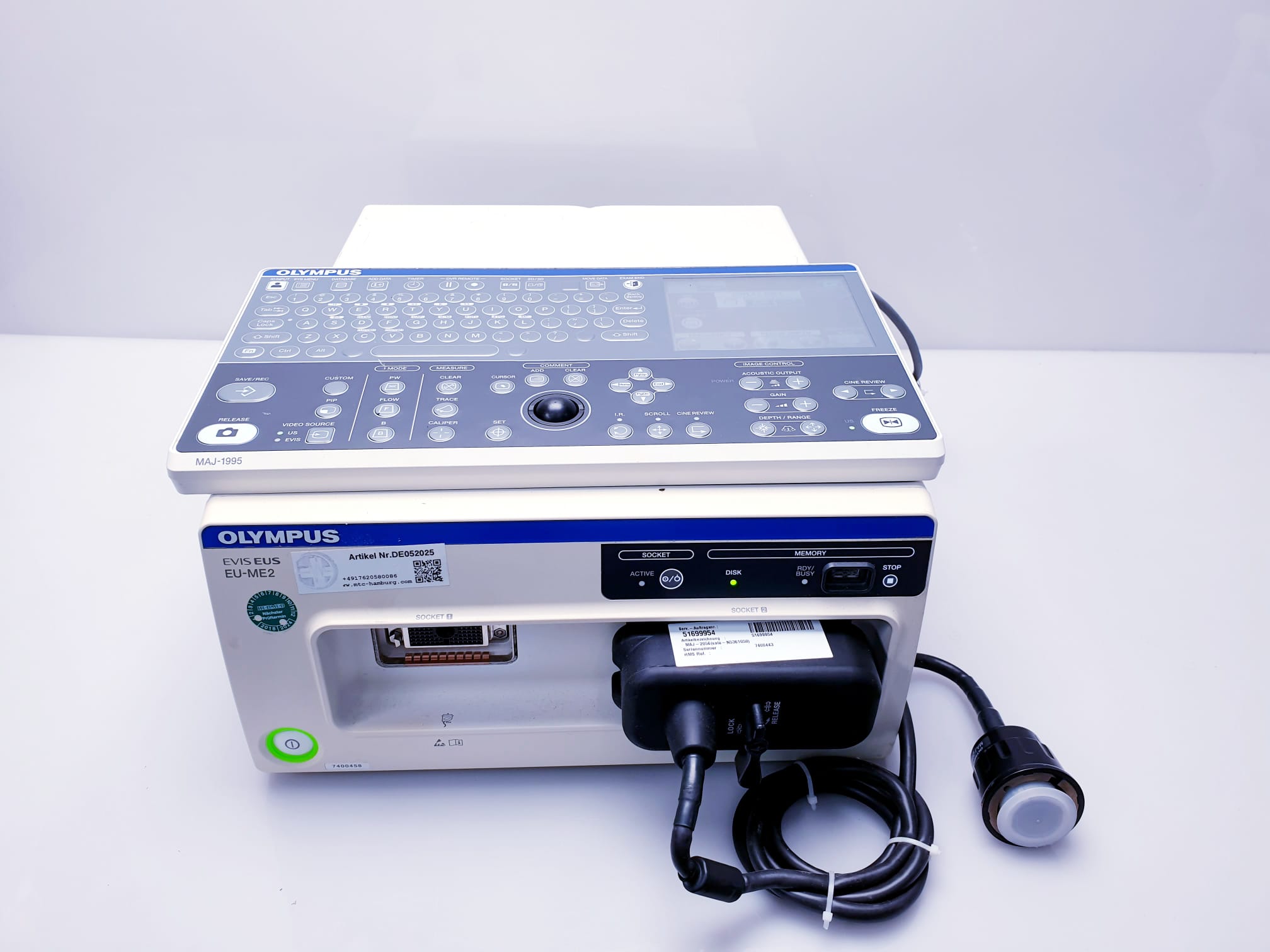 Olympus EVIS EUS EU-ME2 + Tastatur MAJ-1995 + MAJ-1720 kabel + MAJ-2056 Kabel thumbnail 17