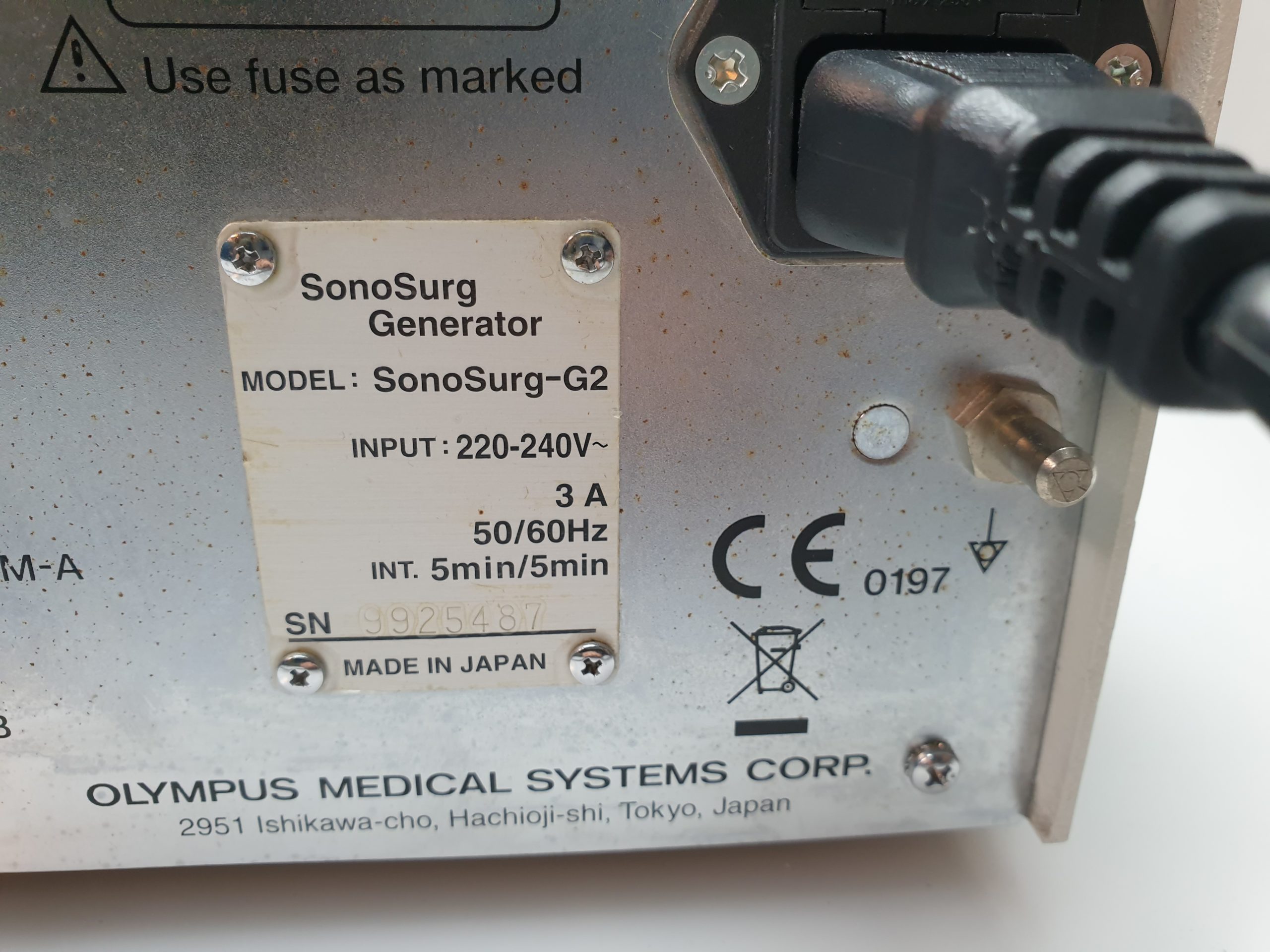 Olympus SonoSurg G2 Generator thumbnail 6