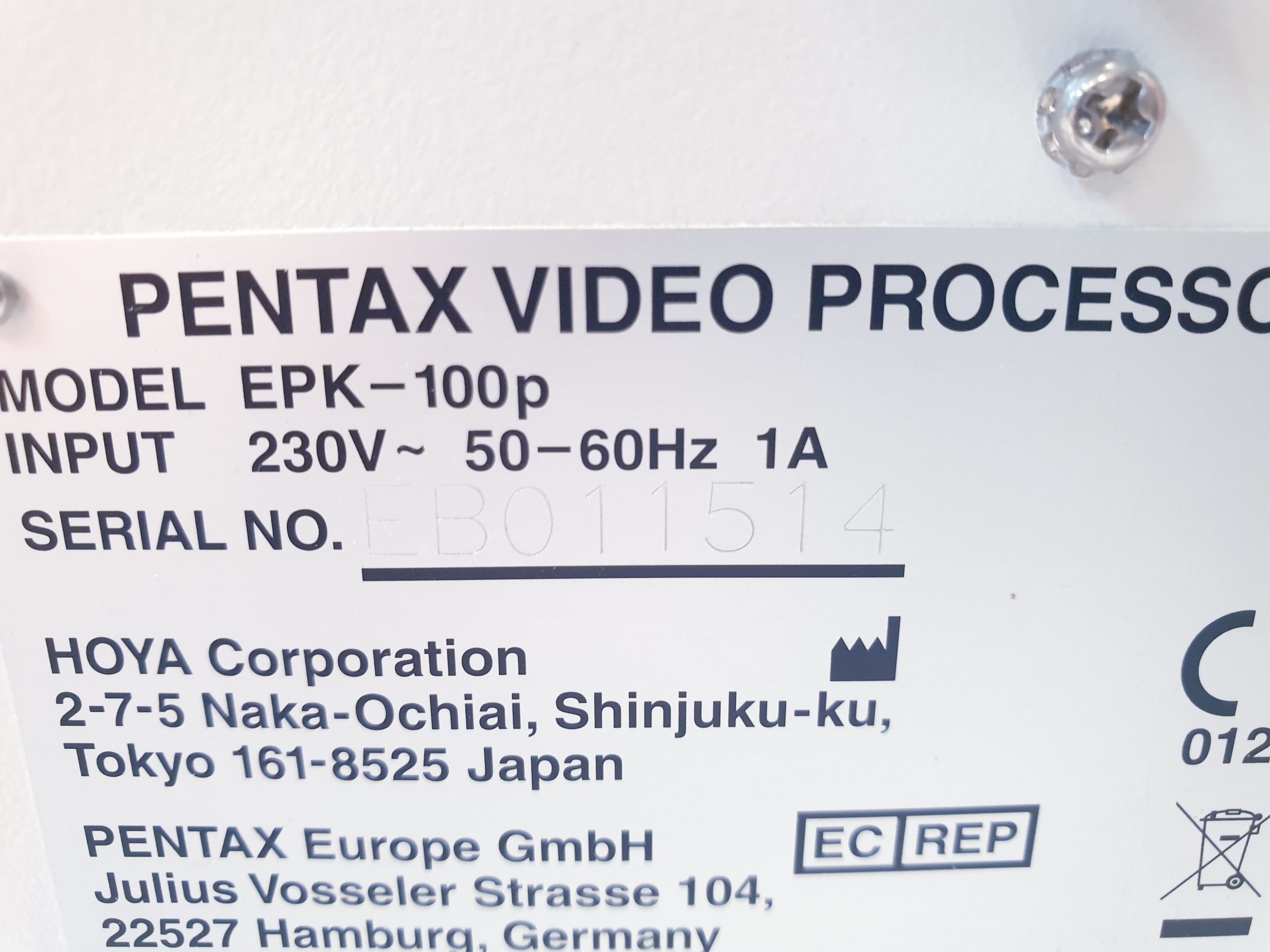 Pentax EPK-100p Videoprozessor Lichtquelle thumbnail 7