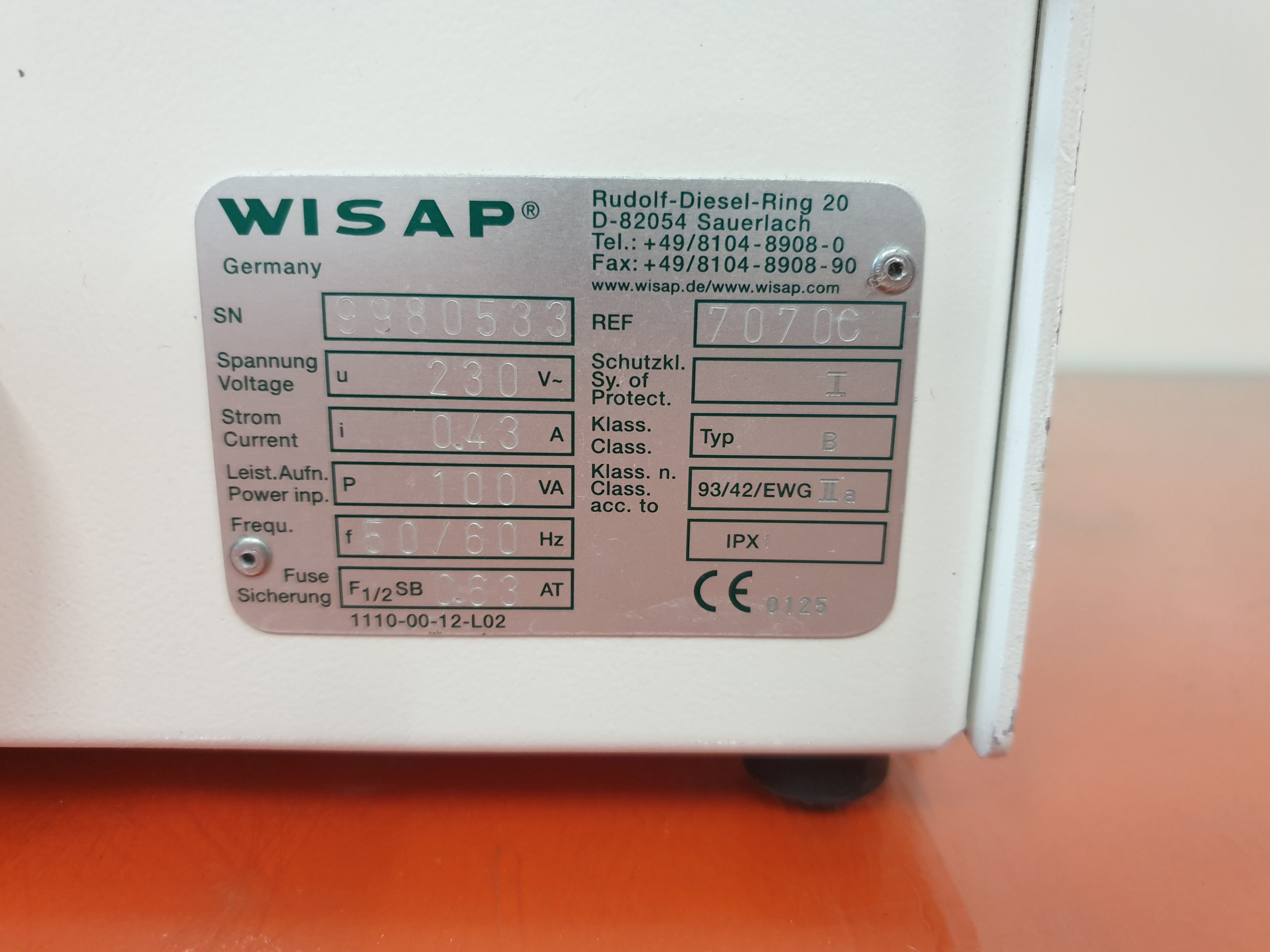 Wisap Therme-Pneu Computer – 7070C – 7070 C Insufflator thumbnail 5