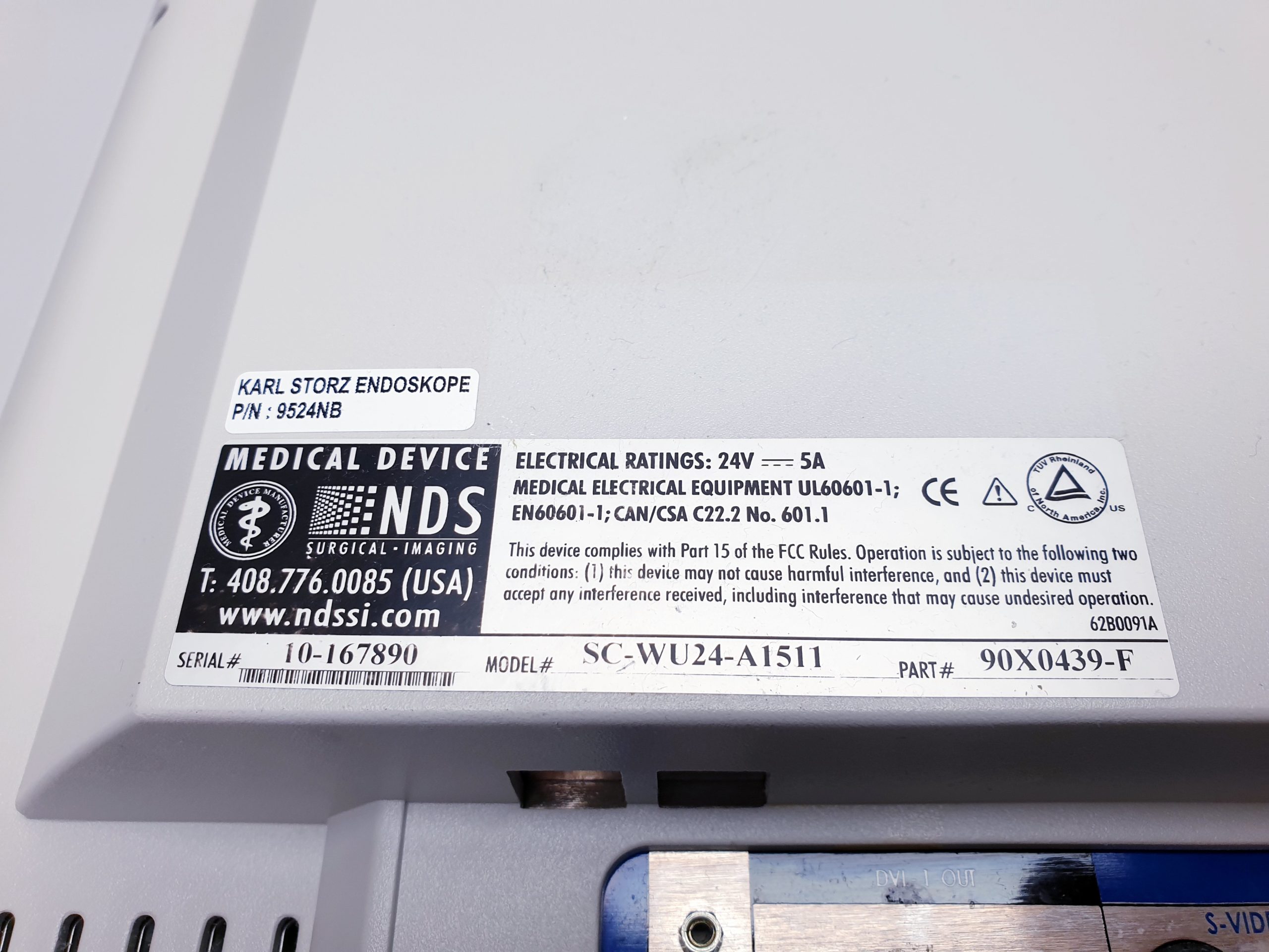 KARL STORZ NDS SC-WU23-A1511 Monitor für die Endoskopie thumbnail 11