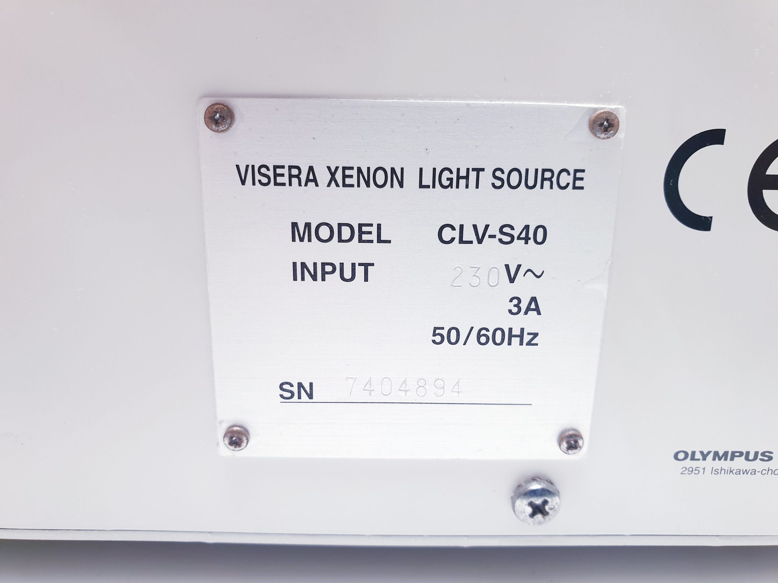 Olympus Visera CLV-S40 Xenon Kaltlichtquelle thumbnail 10