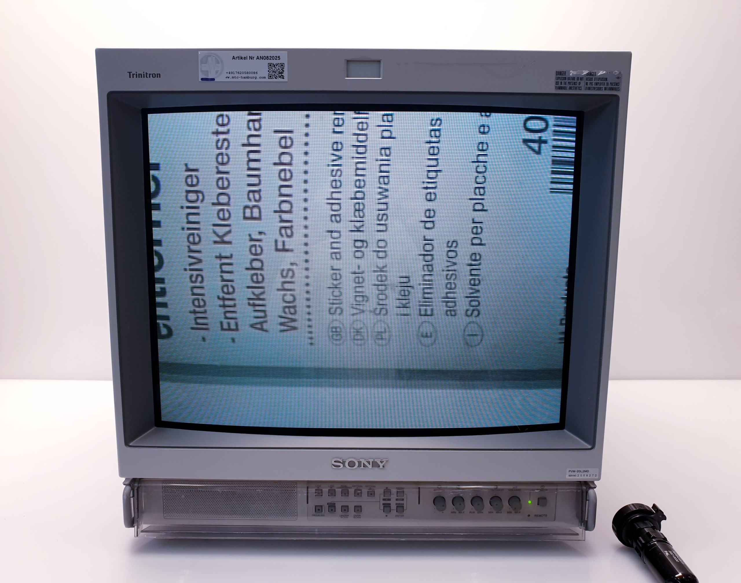 Sony PVM-20L2MD Trinitron Color Video Monitor 20 Inch Endoscopy – Monitor thumbnail 5