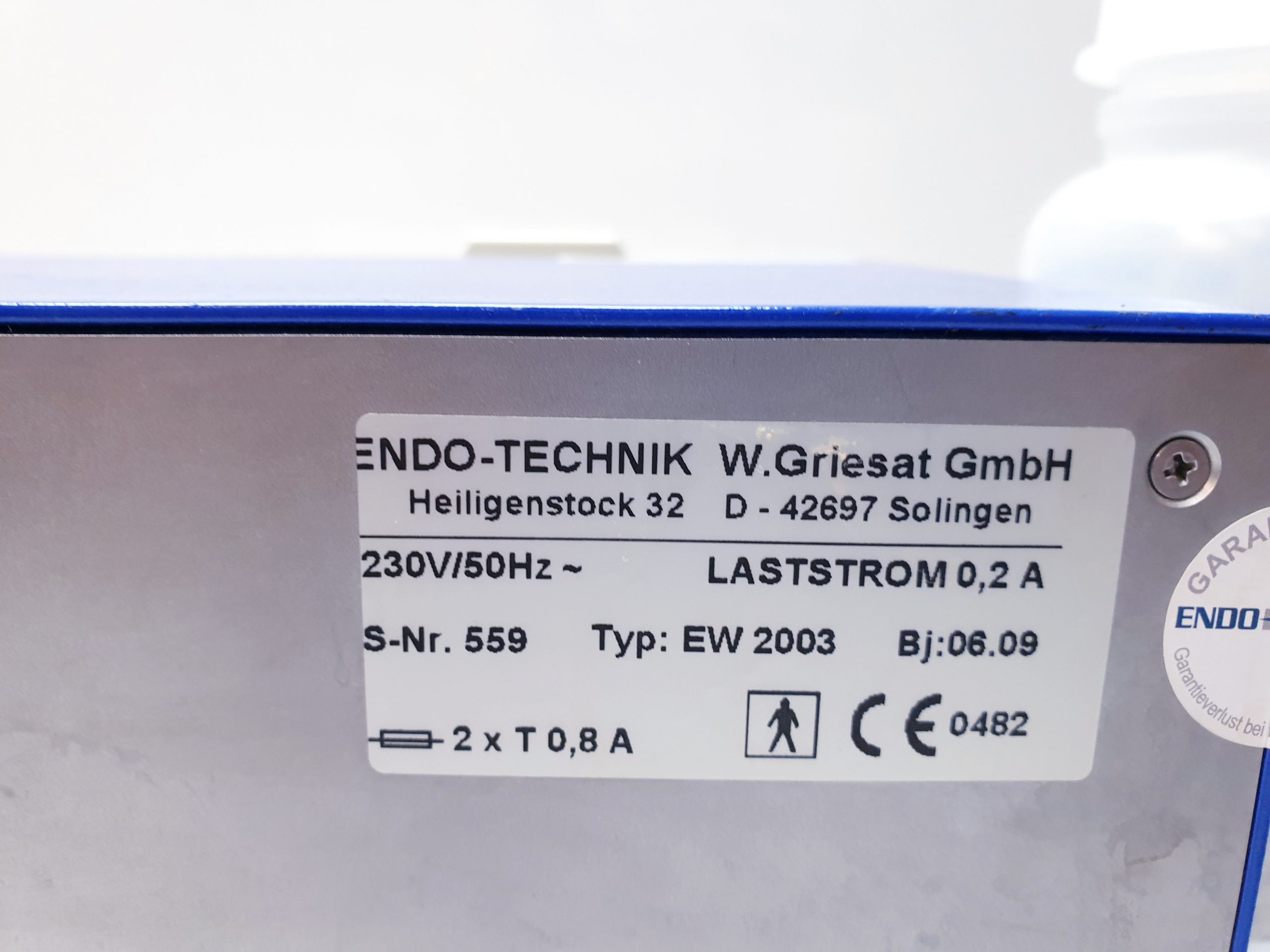 ENDO-TECHNIK – Aqua Master EW 2003 Endo washer Endowasher thumbnail 15