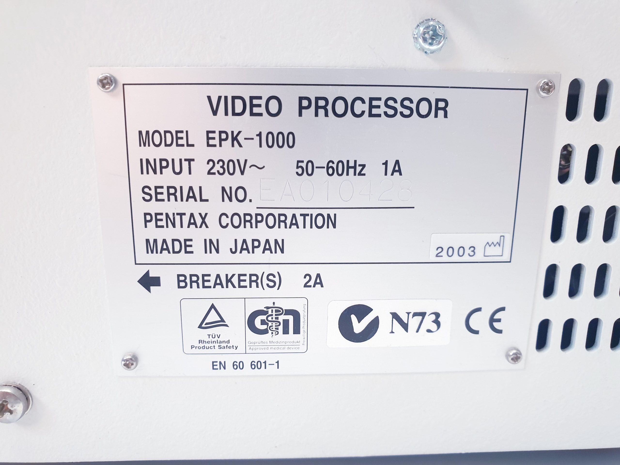 PENTAX EPK-1000 Videoprozessor Lichtquelle ohne Tastatur thumbnail 7