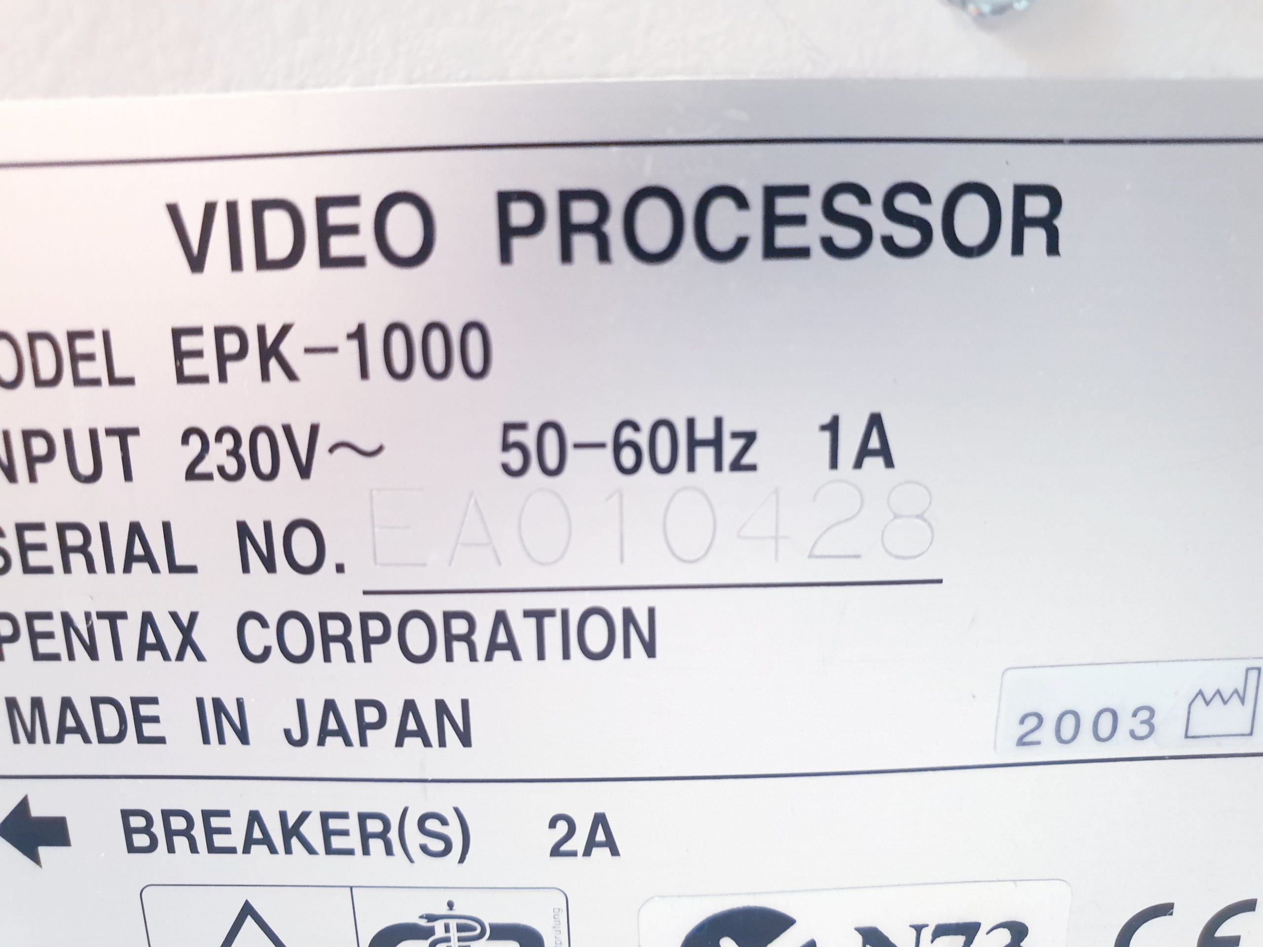 PENTAX EPK-1000 Videoprozessor Lichtquelle ohne Tastatur thumbnail 8