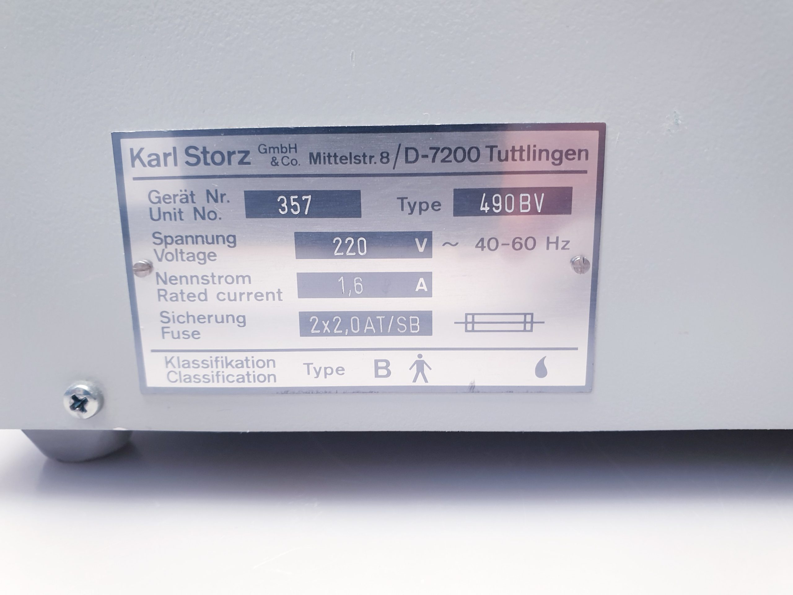 Karl Storz 490v – 490 V Kaltlichtquelle thumbnail 8