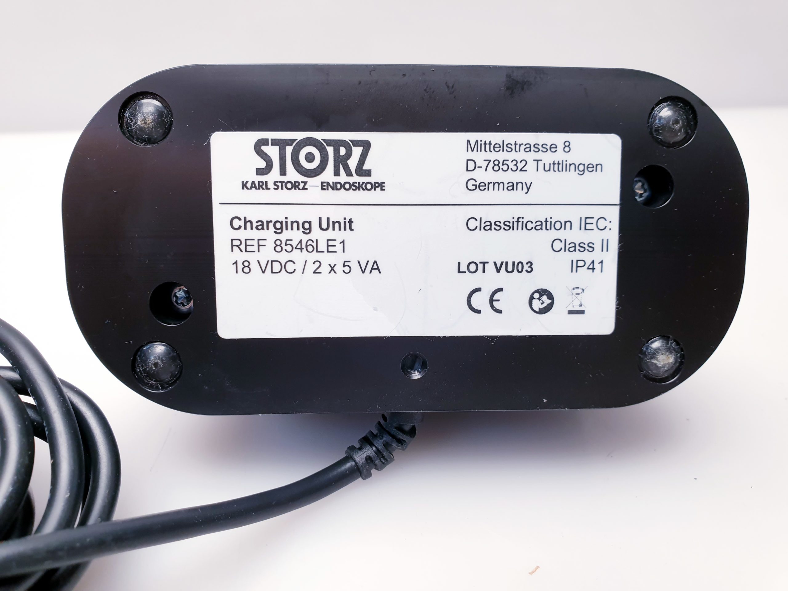 Karl Storz 8546LE 8546 LE1 Inductive Charging Unit Dual Battery with AC Adapter thumbnail 6