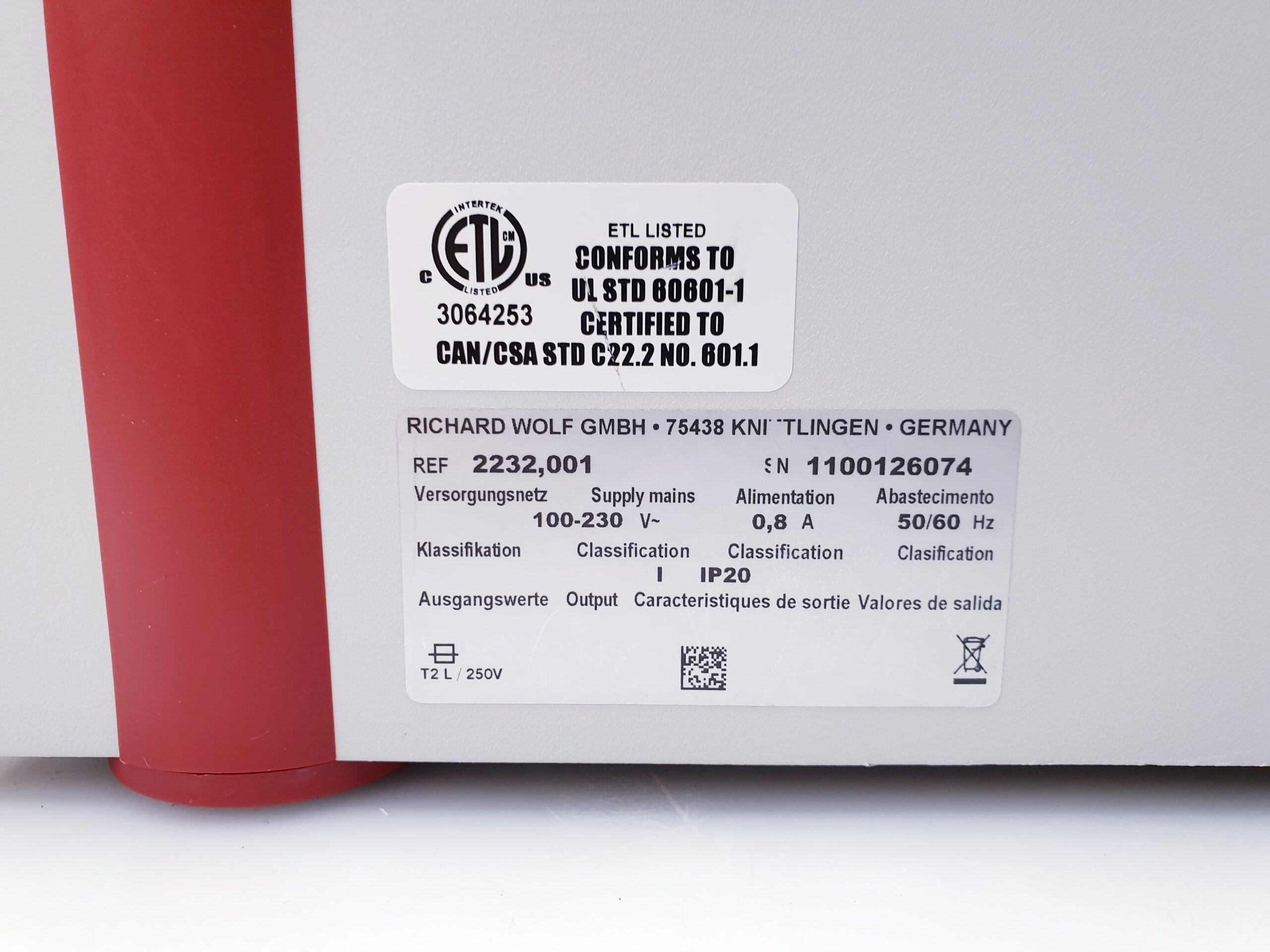 RICHARD WOLF 2232 Elektronisches CO2-Insufflator für Endoskopien thumbnail 3