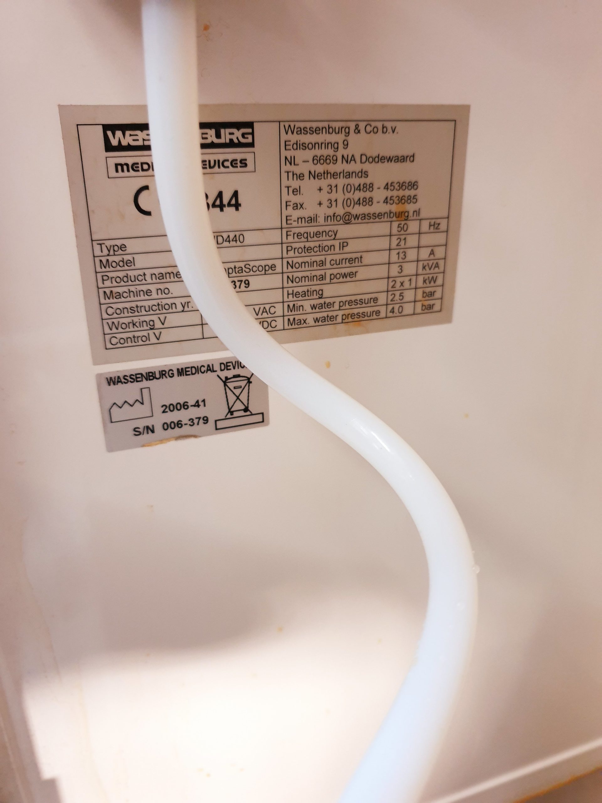 WASSENBURG ADAPTASCOPE WD440 SCOPE WASHER – Reinigungs- und Desinfektionssystem für flexible Endoskope thumbnail 6