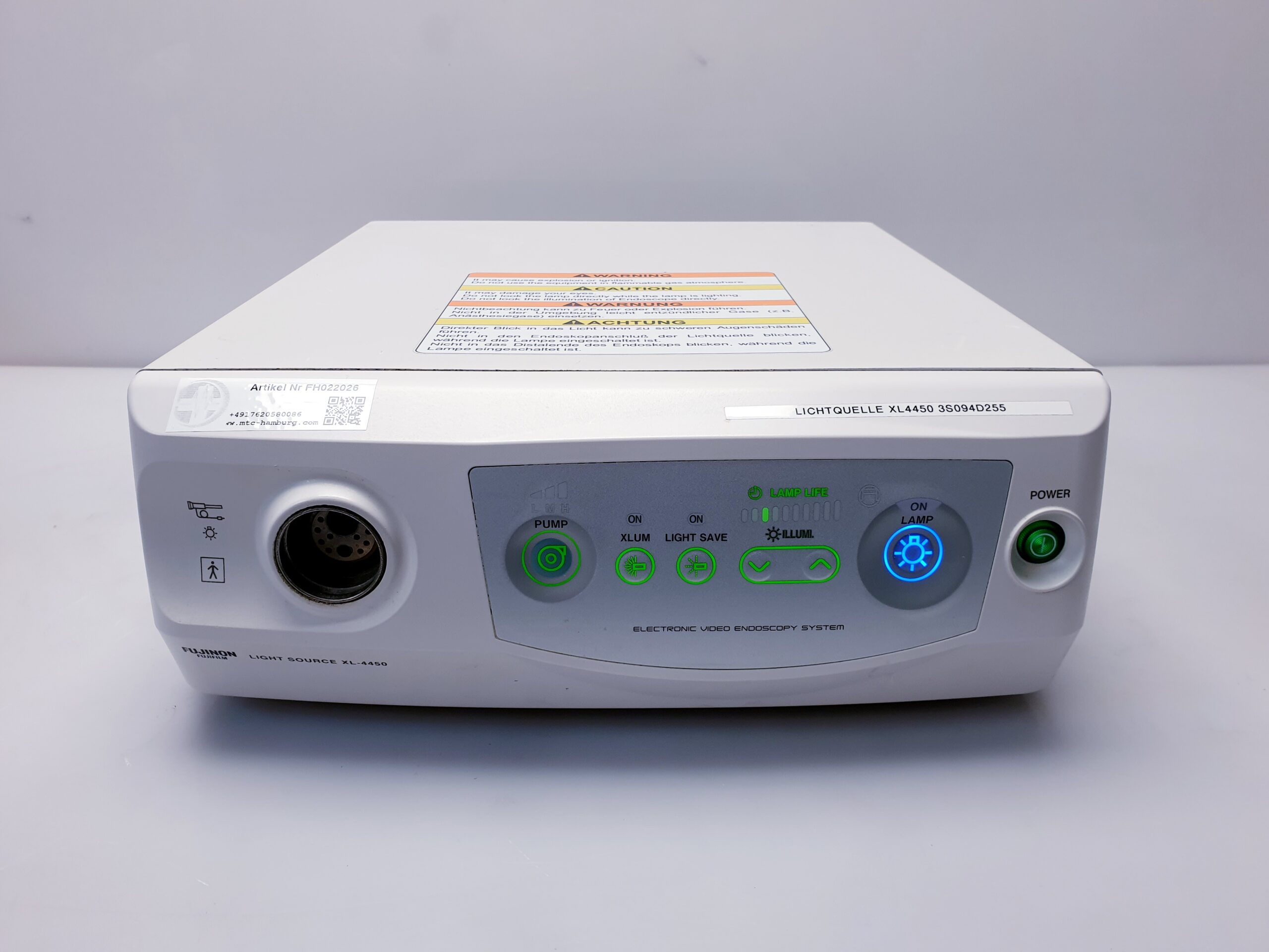 Fuji Fuifilm XL-4450 Light Source Electronic Video Endoscopy System thumbnail 10
