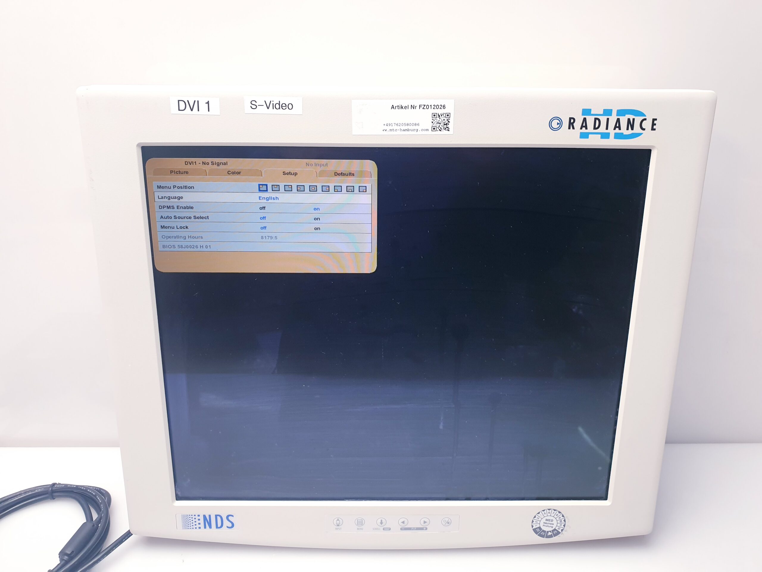 NDS SC-SX19-A1511 NDS Medical Display Monitor thumbnail 24